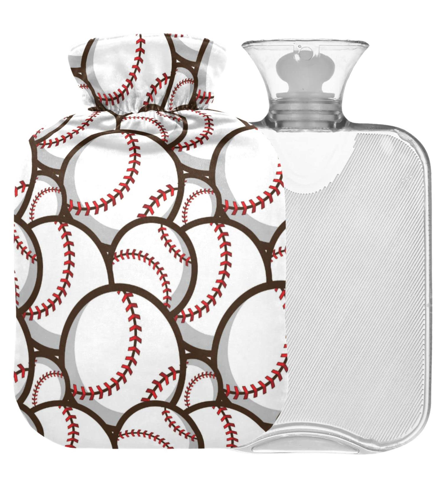 Buy Naanle 2L Baseball Sport Hot Water Bottle | Transparent Large Bottle for Pain Relief & Warmth | Ideal for Bed Hands & Feet - Buy Online on GoSupps.com