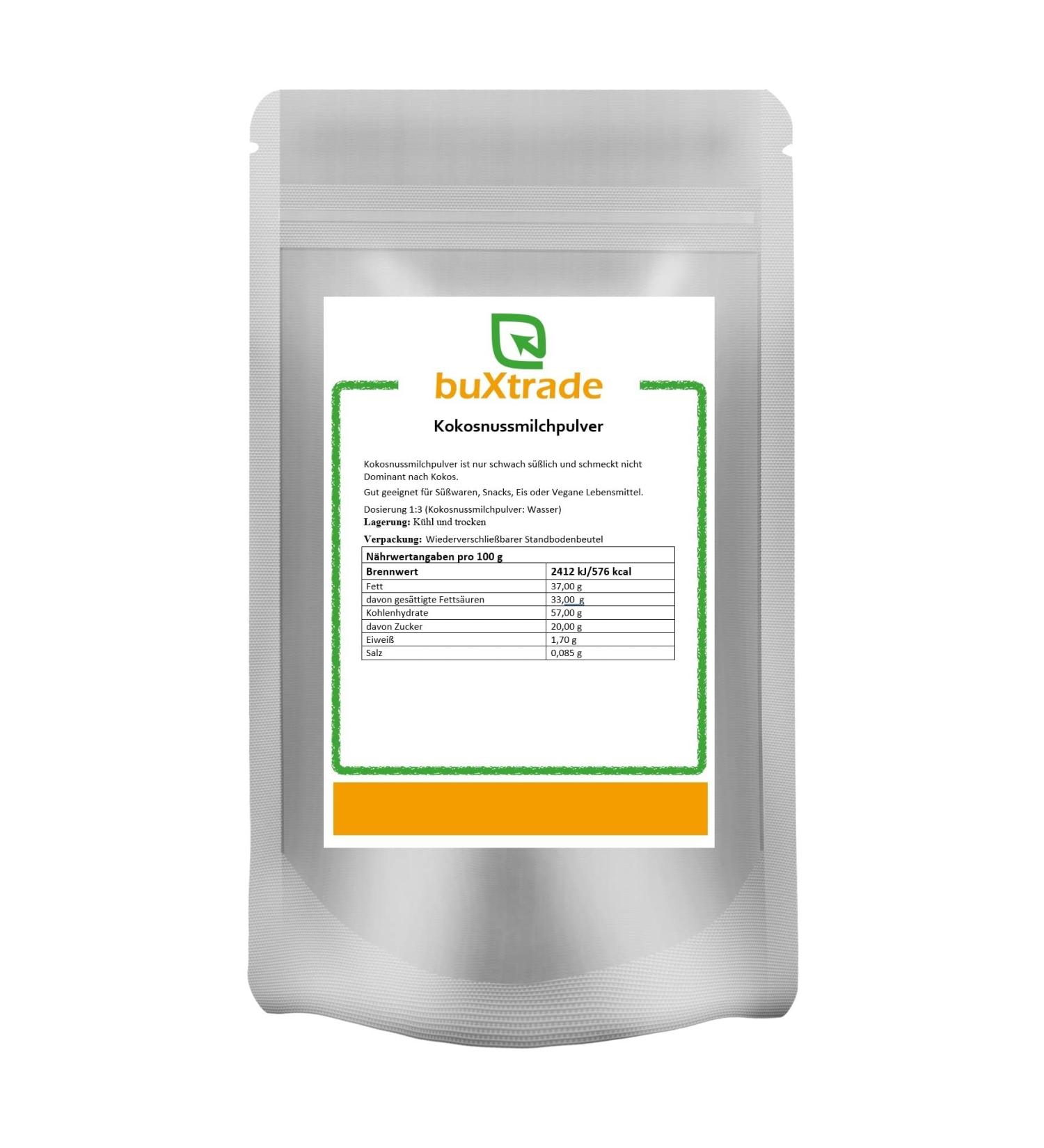 2x500 g coconut milk powder | Vegan | Gluten & Lactose free | Coconut flavour | Buxtrade