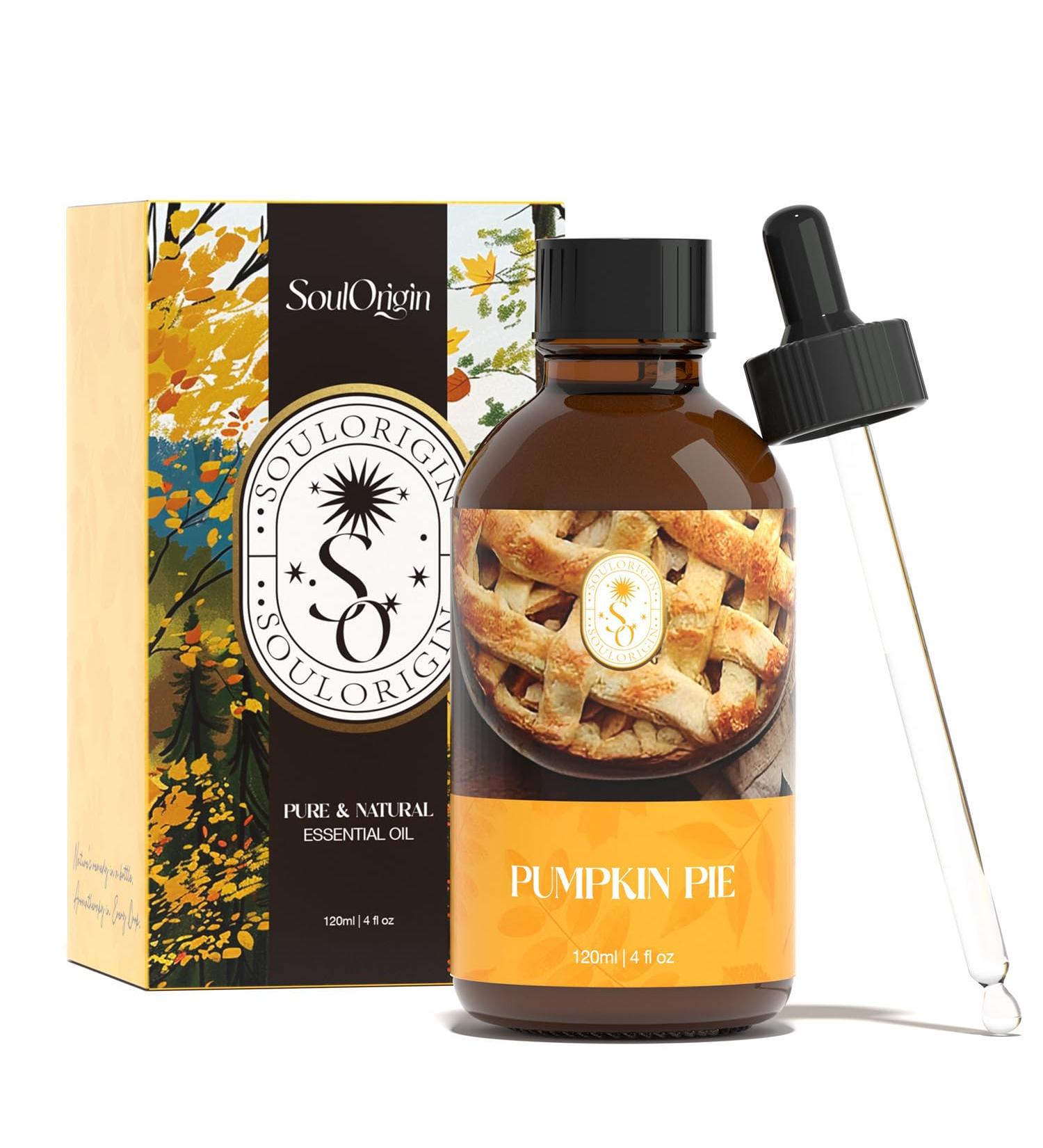 Autumn Pumpkin Pie Essential Oil 120ml - Natural Fall Fragrance for Aromatherapy Diffusers Massage & Candle Making - Buy Online on GoSupps.com