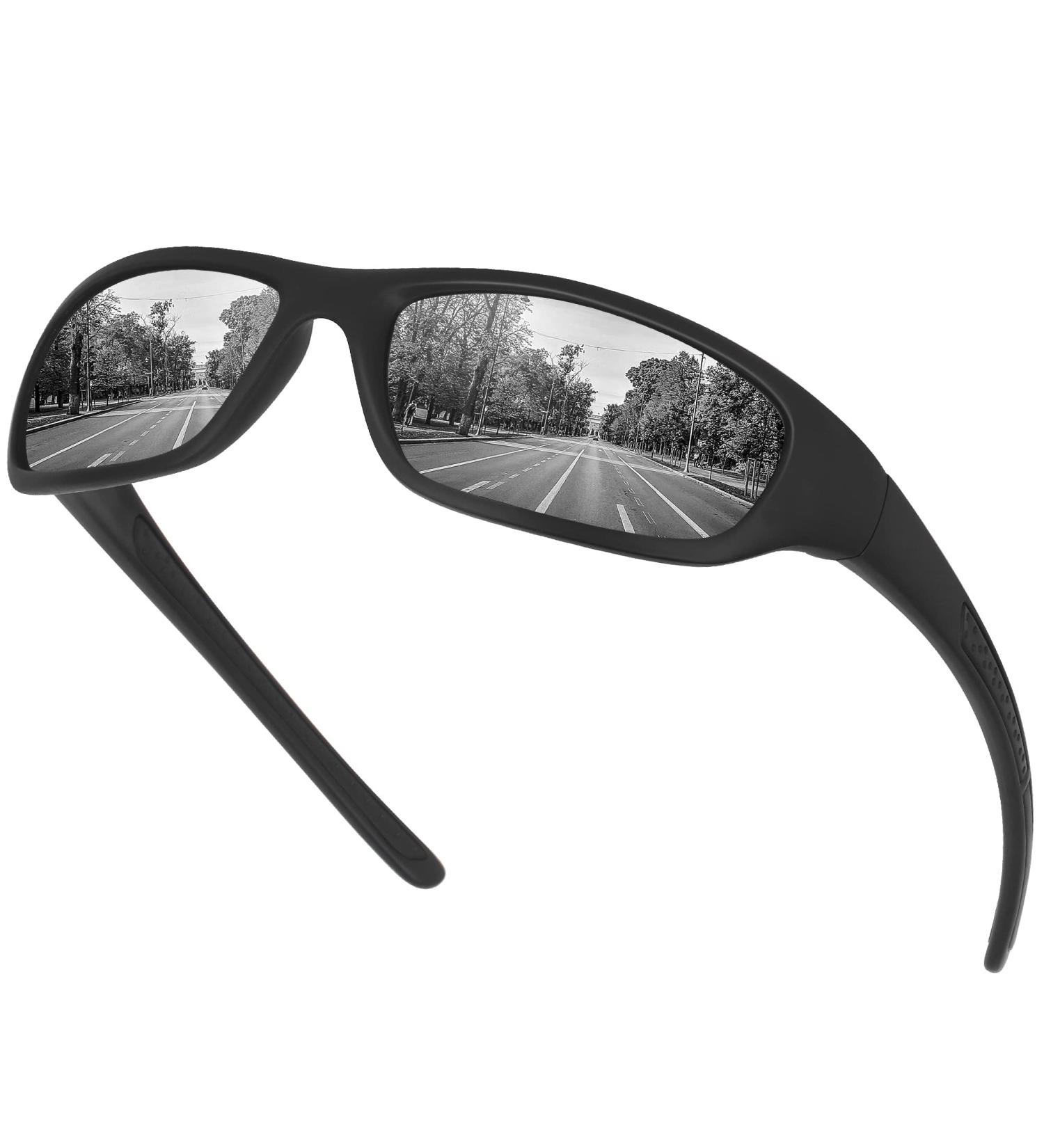 Vimbloom Men's Polarized Sports Sunglasses - UV 400 Protection for Cycling Golf & Fishing - Vi367 Black Mat - Buy Online on GoSupps.com