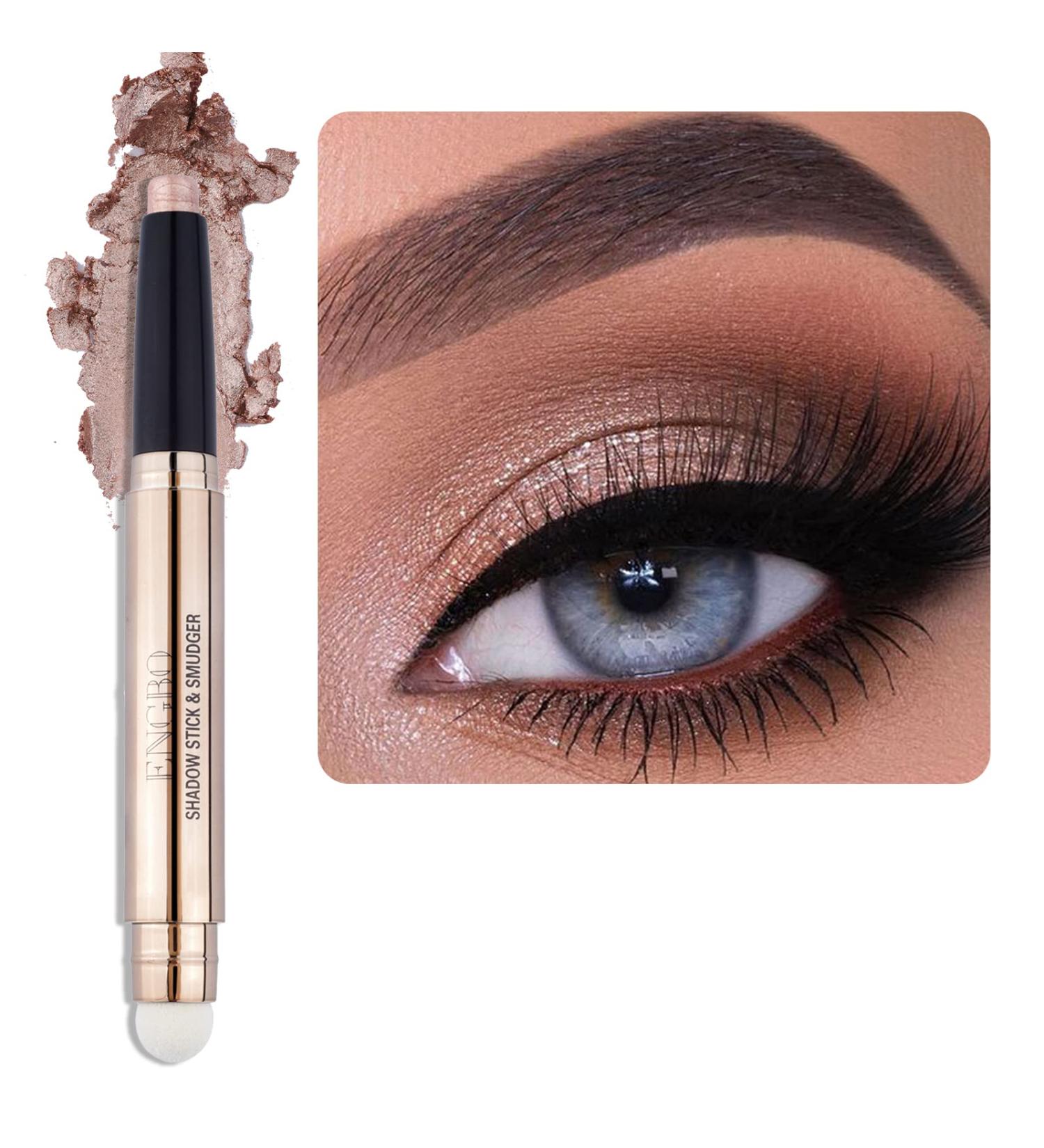 Enfuntins Shimmer Cream Eyeshadow Stick - Rose Gold Glitter Eyeshadow Crayon Pencil - Buy Online on GoSupps.com