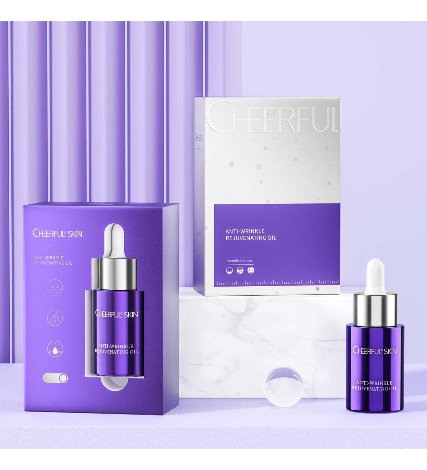 Cheerful Skin Anti-Wrinkle Rejuvenating Oil 20ml | Best Facial Moisturizer for Fine Lines & Soft Skin - Shop Internationally - Buy Online on GoSupps.com