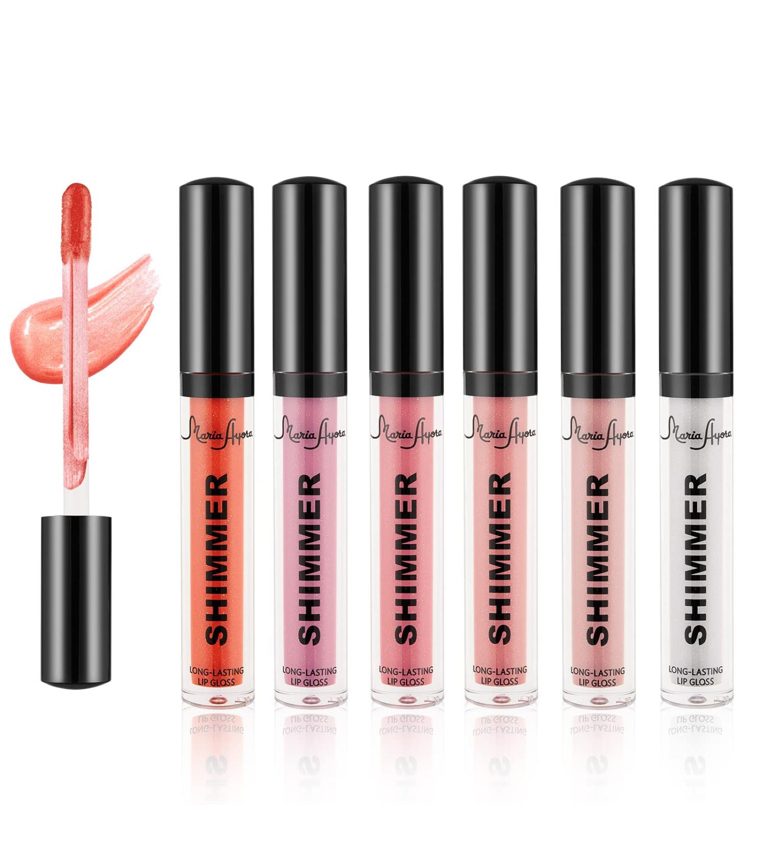 Buy Lip Gloss Gift Set | Hydrating & Plumping 6 Shimmer Colors Vegan & Cruelty Free Paraben Free - Buy Online on GoSupps.com
