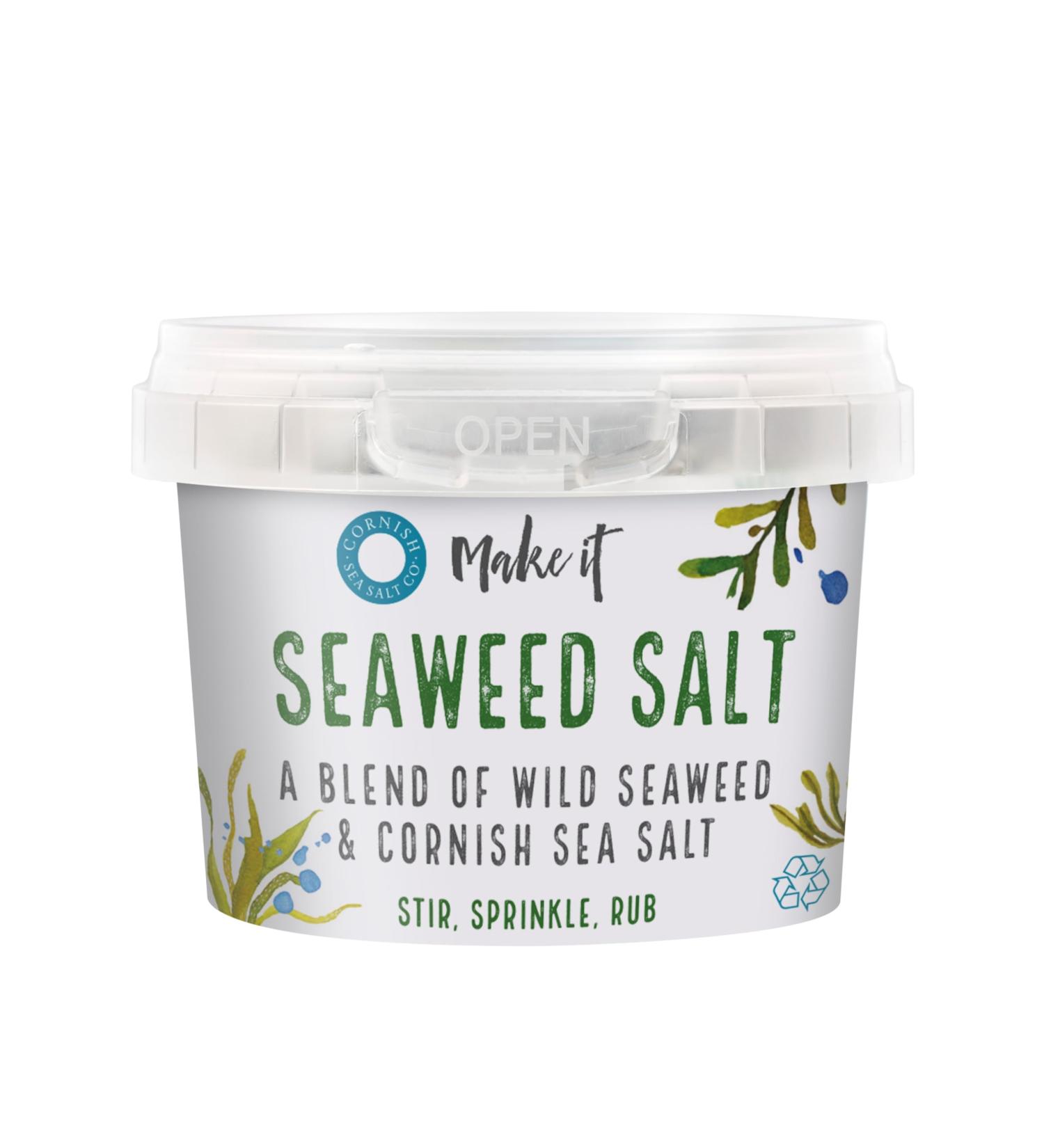 Cornish Sea Salt Tub (4 Pack Seaweed Salt 60g) - Buy Online on GoSupps.com