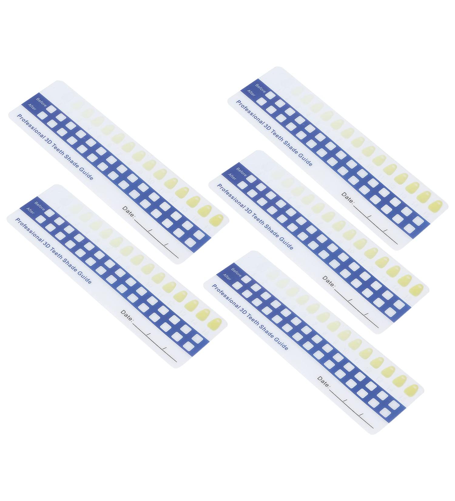 Teeth Whitening Color Guide - Non-Toxic Portable Tooth Shade Chart for Home & Dental Clinics - Buy Online on GoSupps.com