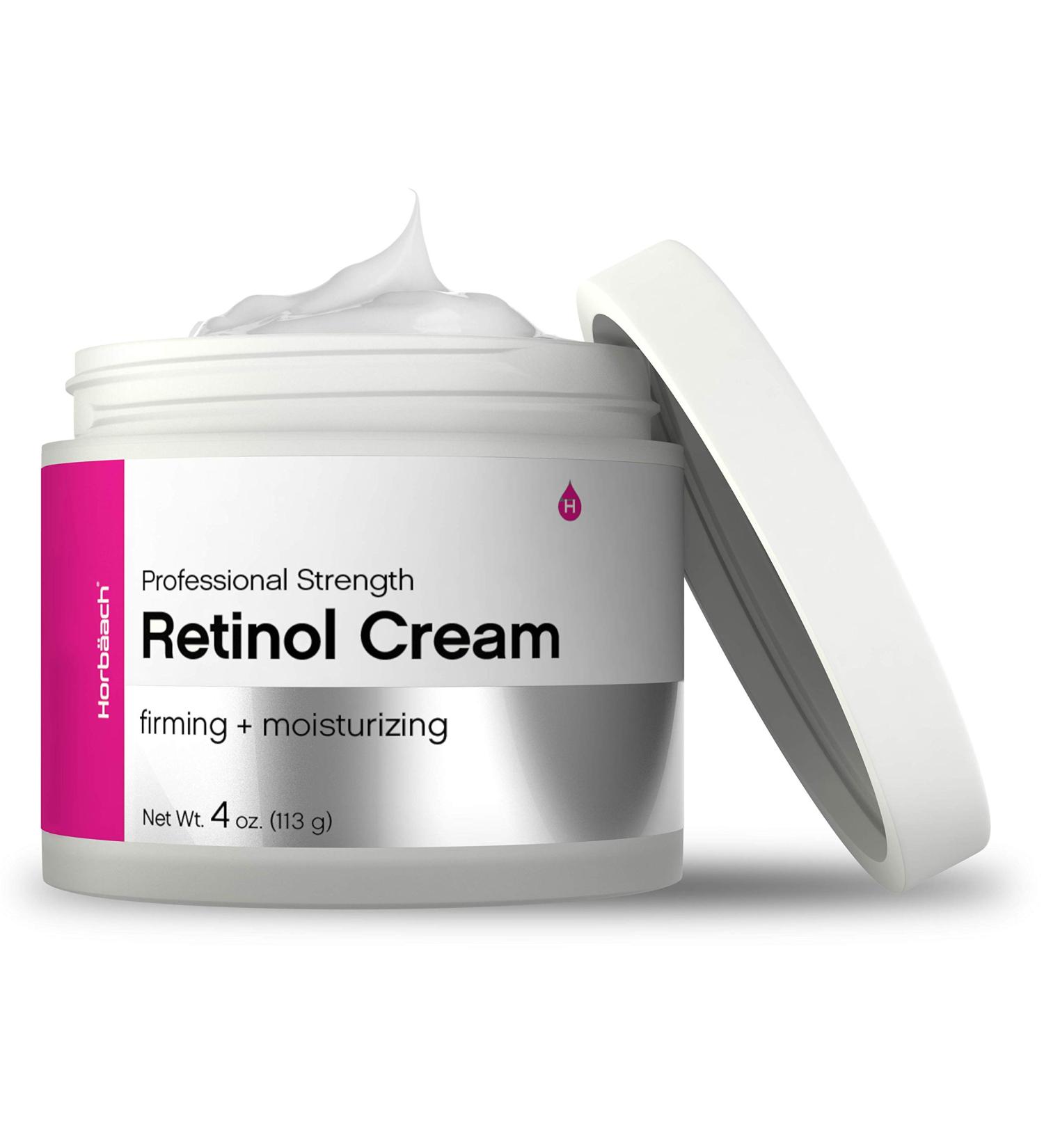 Retinol Night Cream for Face - 4oz - SLS & Paraben Free Moisturizer by Horbaach - Buy Online on GoSupps.com