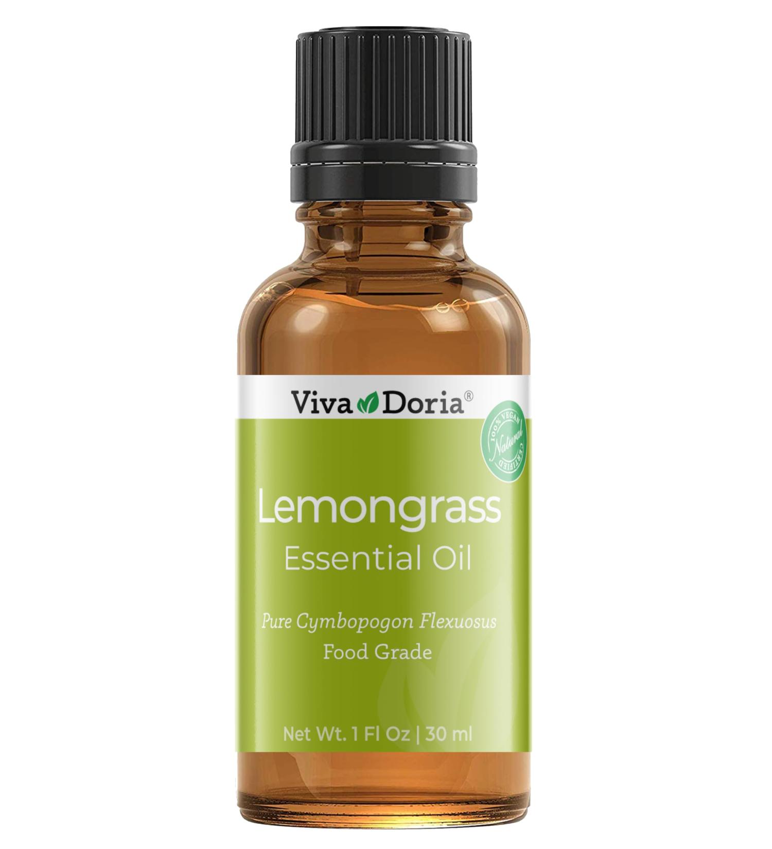 Viva Doria 100% Pure Lemongrass Essential Oil - Undiluted Food Grade Guatemalan Lemongrass Oil 30 mL | International Shipping Available - Buy Online on GoSupps.com