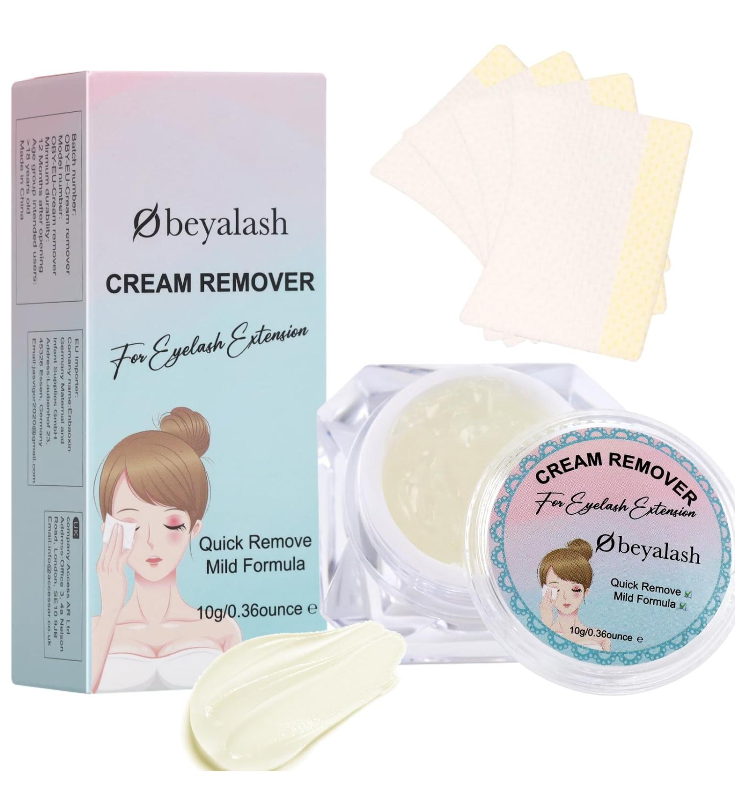 Obeyalash Cream Eyelash Glue Remover - 10g Lash Extension Remover for Easy Eyelash Extension Removal - Buy Online on GoSupps.com
