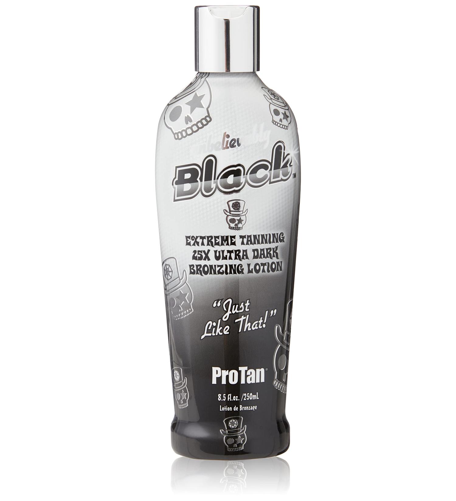 Pro Tan Unbelievably Black Extreme Tanning 25X Ultra Dark Bronzing Lotion 250ml 8.5 Fl Oz - Pack of 1 - Buy Online on GoSupps.com