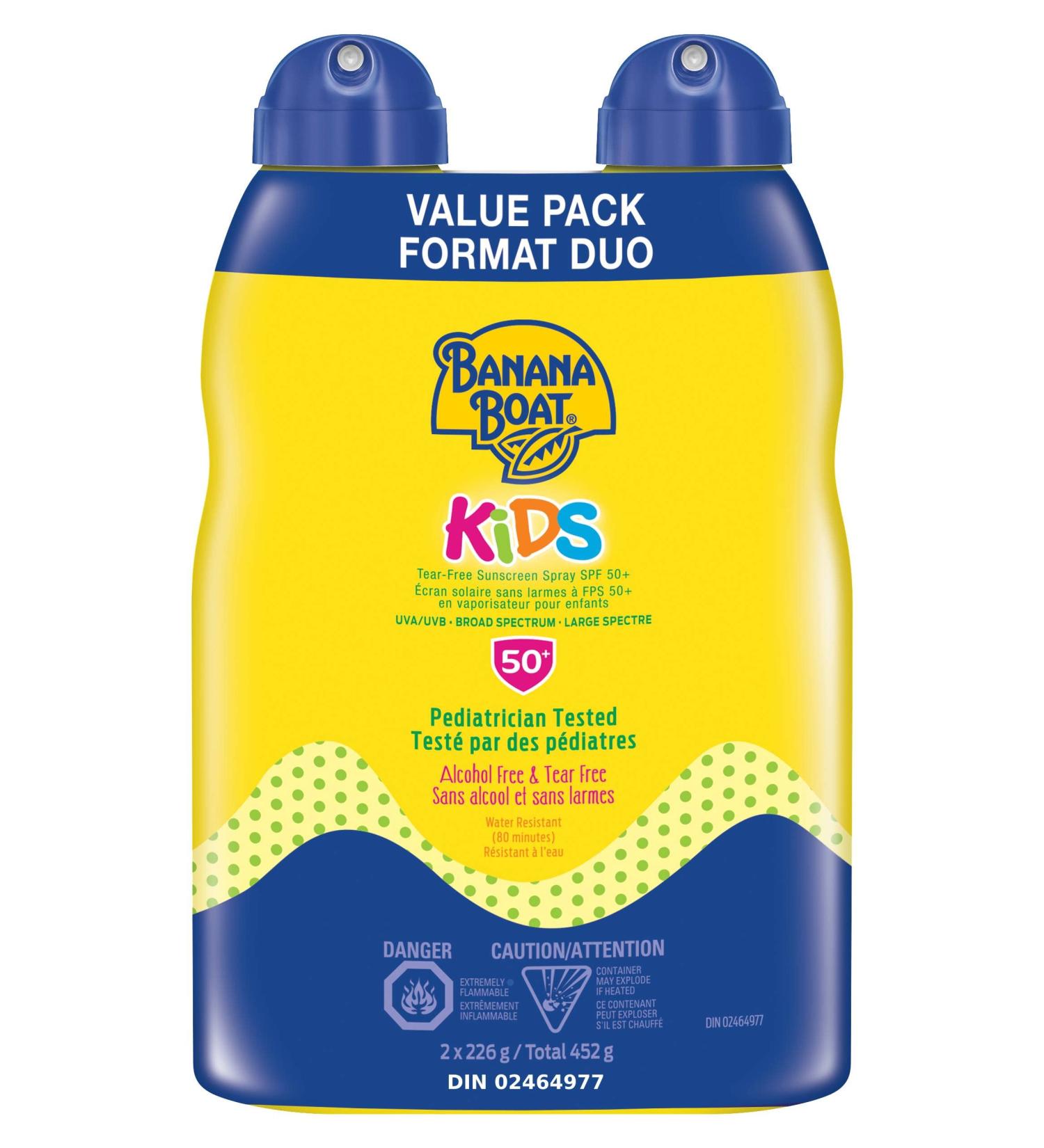 Banana Boat Kids Sunscreen Lotion Tear Free Spf 50+ value Twin Pack 452 Milliliters - Buy Online on GoSupps.com