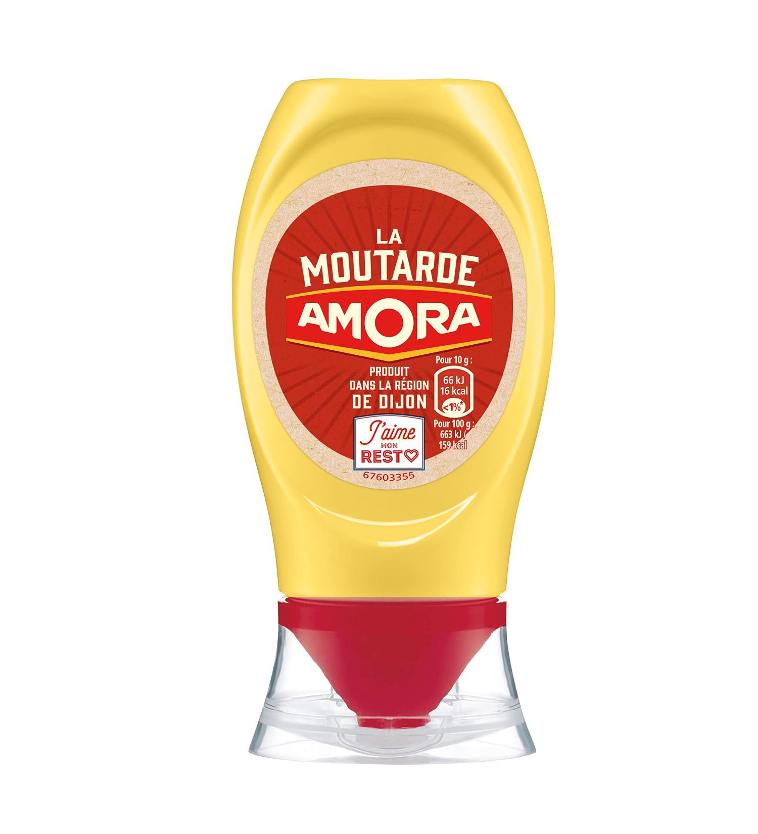 AMORA La Mustard de Dijon Flexible Bottle 265 g - Buy Online on GoSupps.com