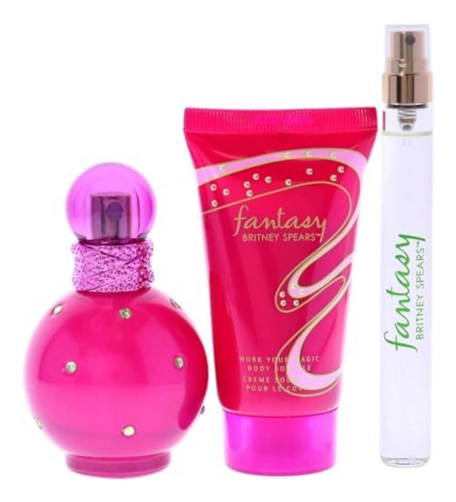 Britney Spears Fantasy Ladies Gift Set With Spray Body Souffle & Spray Pen - Buy Online on GoSupps.com