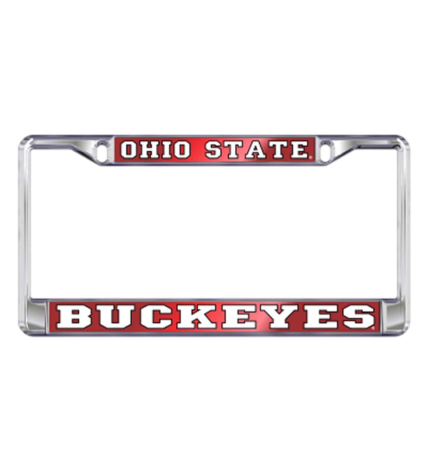 Ohio State Buckeyes Chrome License Plate Tag Frame