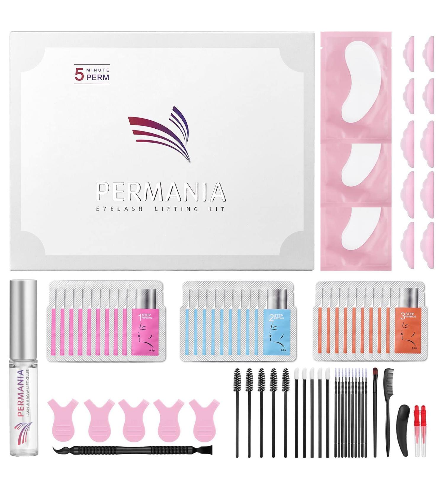 Permania Eyelash Lifting Set - 2 in 1 Brow & Lash Lift 30Pcs Individual Bag Packaging Lasts 6-8 Weeks for Perfect Eyelashes & Eyebrows | International Shipping - Buy Online on GoSupps.com