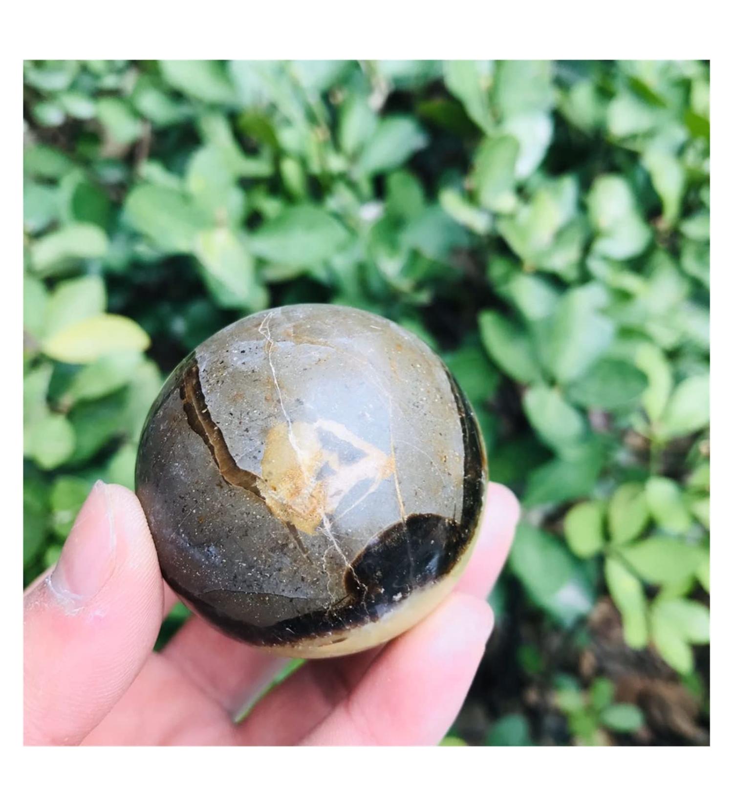 Ornament Natural Crystal Quartz Septarian Jasper Ball for Decoration 1pc for Fengshui Decoration Gift Decoration 50-60mm 1pc - Buy Online on GoSupps.com