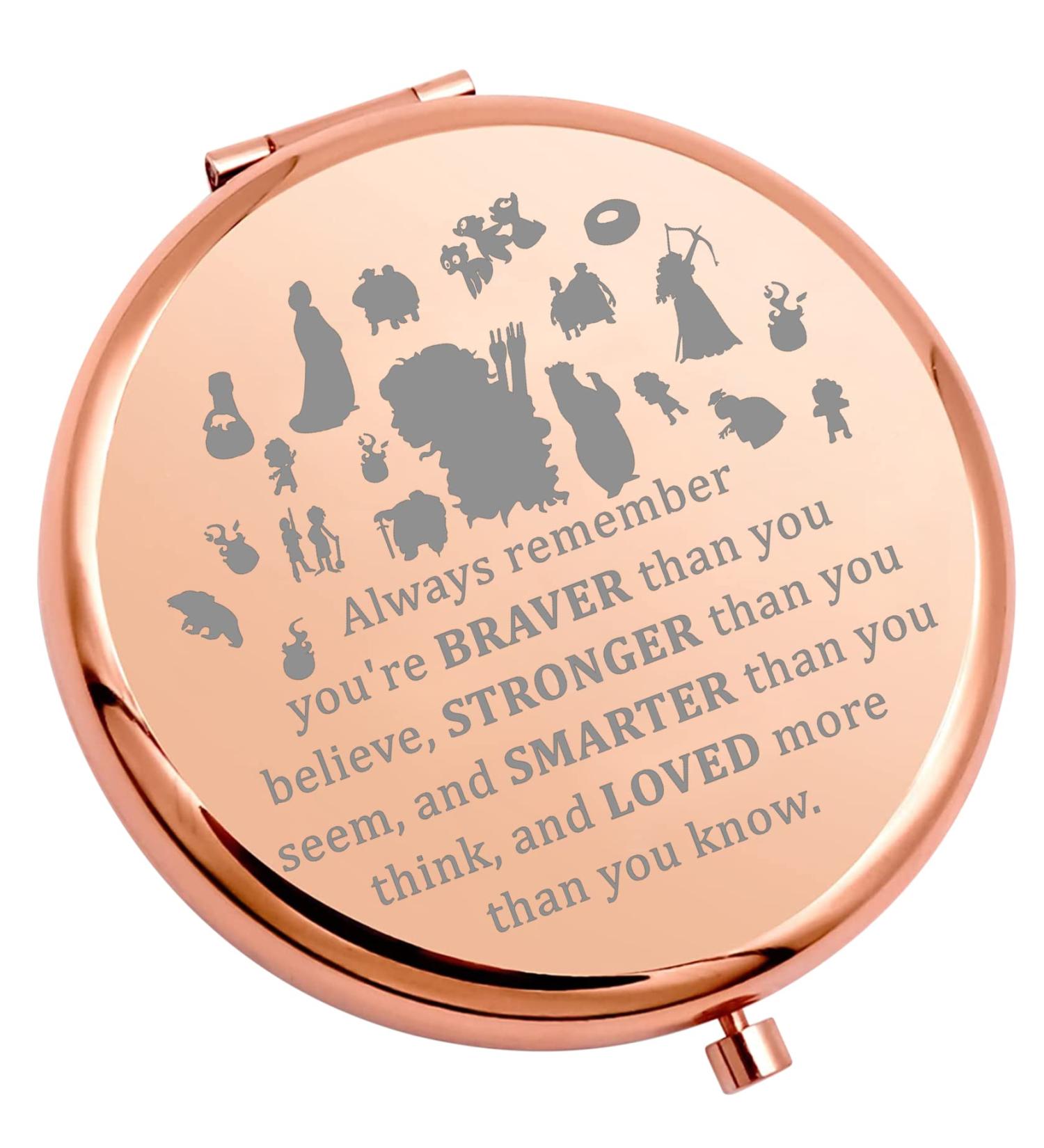 WSNANG Princess Merida Gift Travel Compact Pocket Makeup Mirror - Merida Fans Merchandise (Always Me Mirror-RG) - Buy Online on GoSupps.com