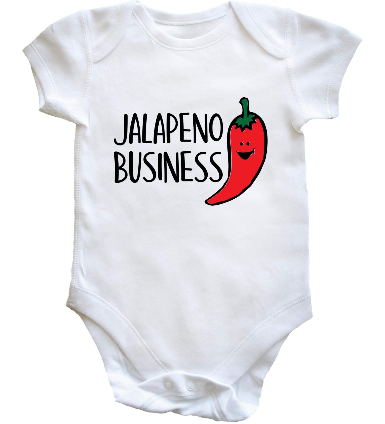 Hippowarehouse Jalapeno Business baby vest bodysuit (short sleeve) boys girls