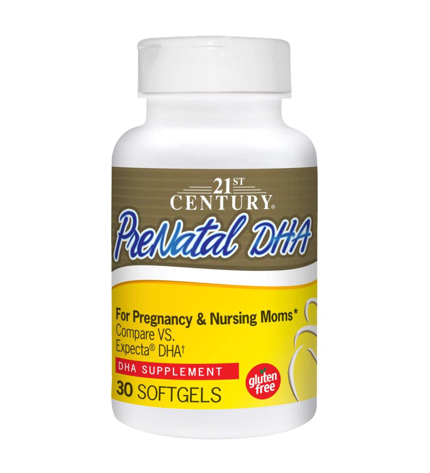 21st Century Prenatal DHA â€“ 30 Softgels for Expecting Moms - Buy Online on GoSupps.com