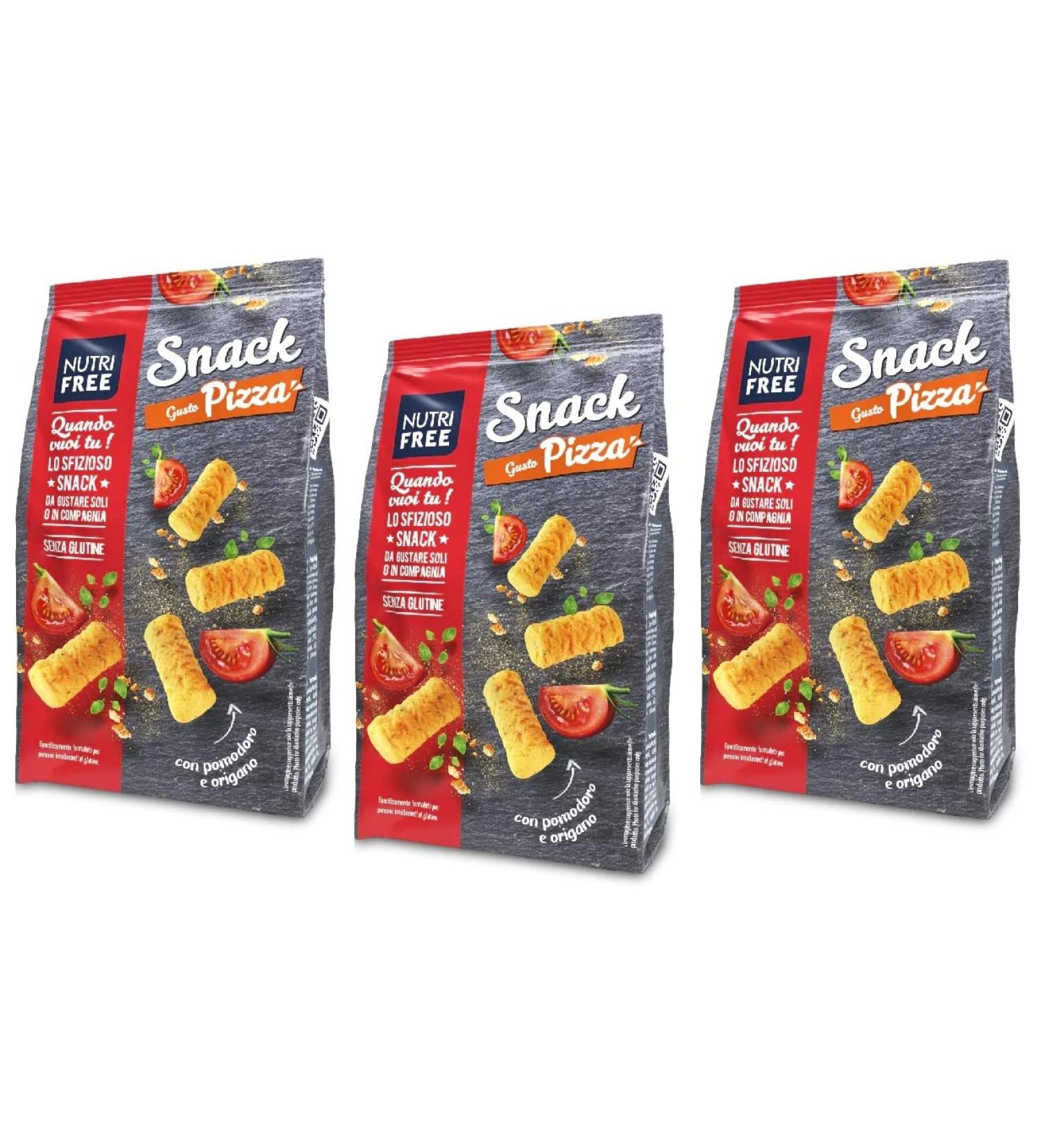  Italian Gourmet E.R. Nutrifree Gluten Free Snacks with Pizza Taste Bread Substitute Lactose Free and Egg Free 100g + Italian Gourmet Polpa di Pomodoro Box 400g - Buy Online on GoSupps.com
