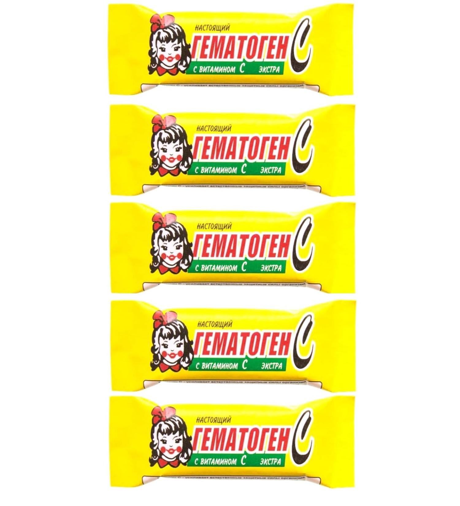 5-Pack Hematogen for Kids Detskiy with Vitamine C 40G/  - Buy Online on GoSupps.com