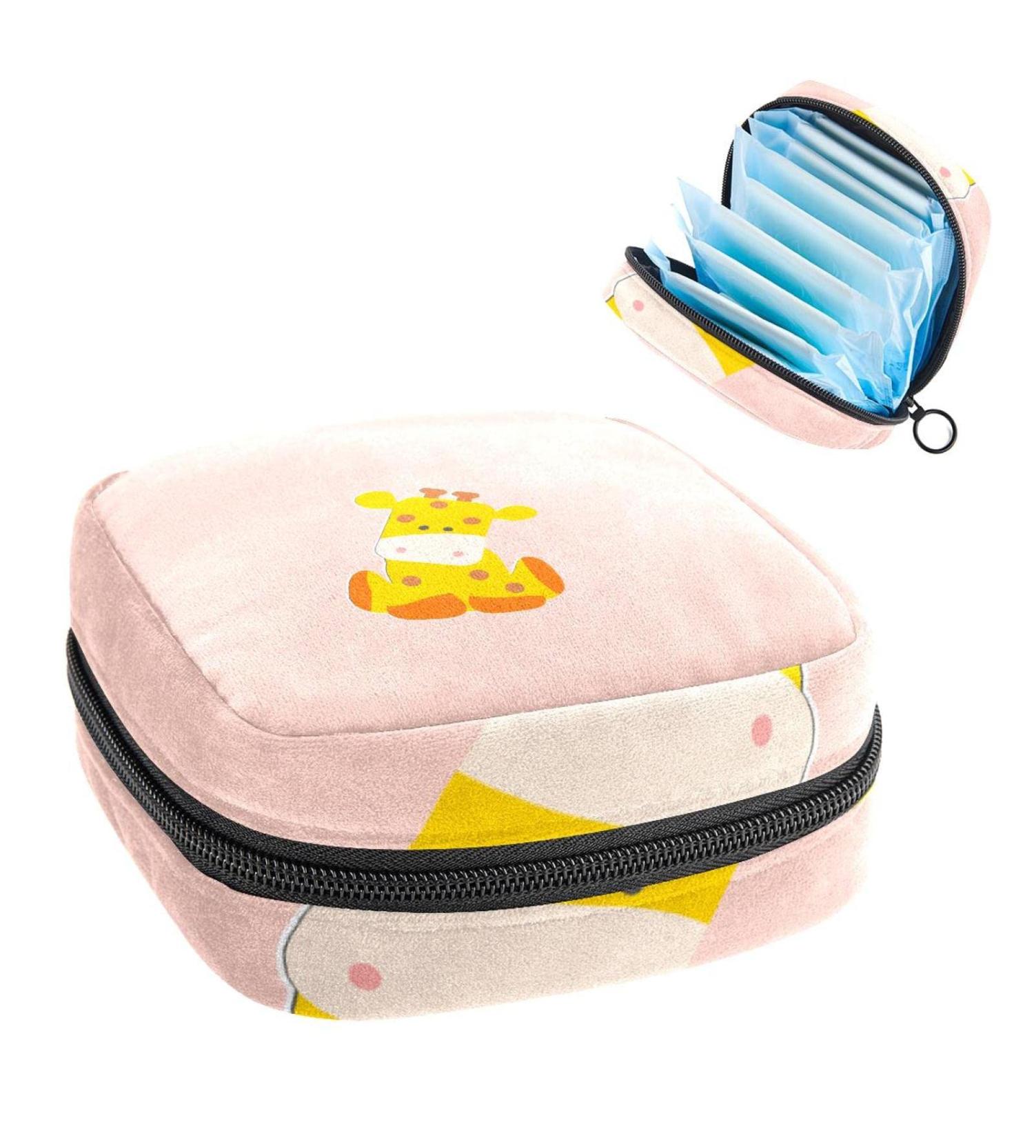 Buy Women's Bonds Storage Pockets Stillpad Keeper - Cute Giraffe Portable Period Kit Bag for Girls | Feminine Product Organizer - Buy Online on GoSupps.com