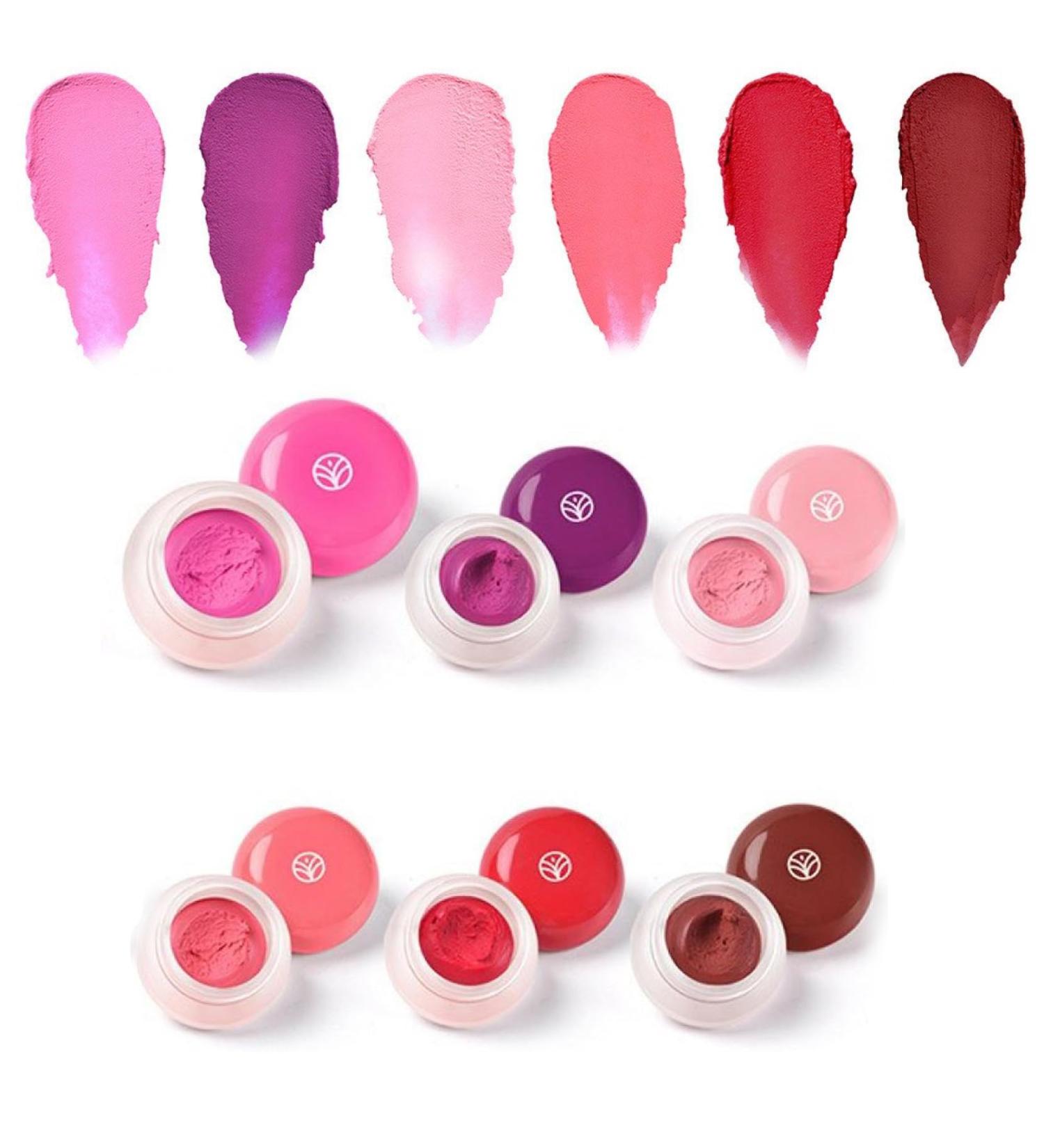 Mousse Blush Mud 6 pcs Long Lasting Rouge Mousse Subtle Pigmentation Mette Lip Make Up Creamy Rouge Texture Natural Cheek Color For All Occasions - Buy Online on GoSupps.com