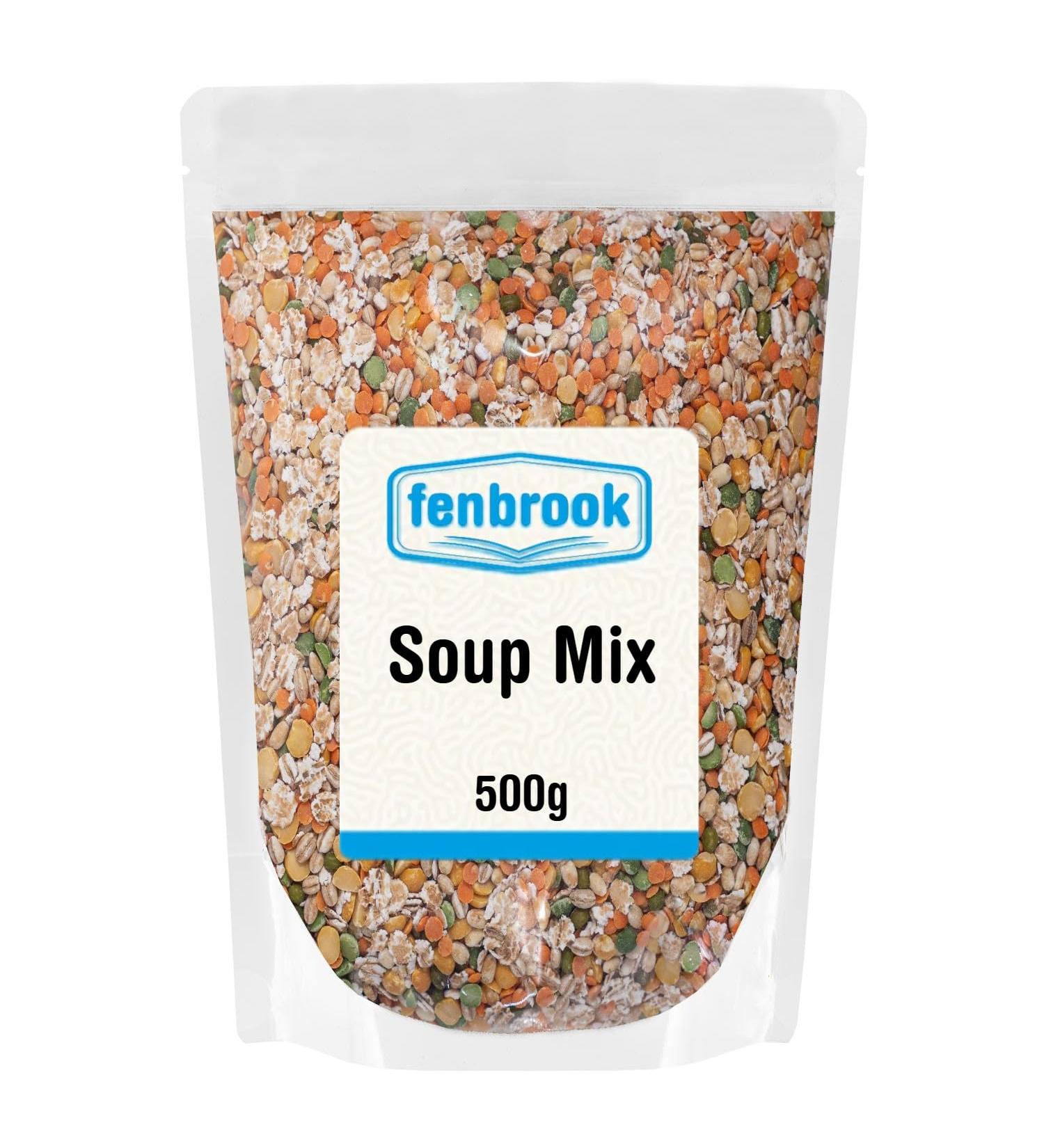 Soup Mix 500g by Fenbrook | Mix of Lentils Peas & Barley