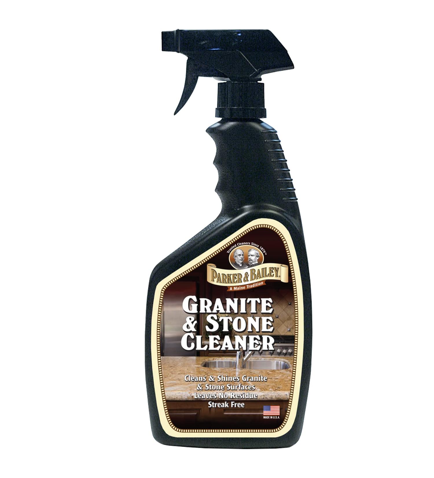 PARKER & BAILEY Granite & Stone Cleaner - 24 Oz | Best Daily Cleaner for Granite, Marble, Tile, Slate & Quartz - Buy Online on GoSupps.com