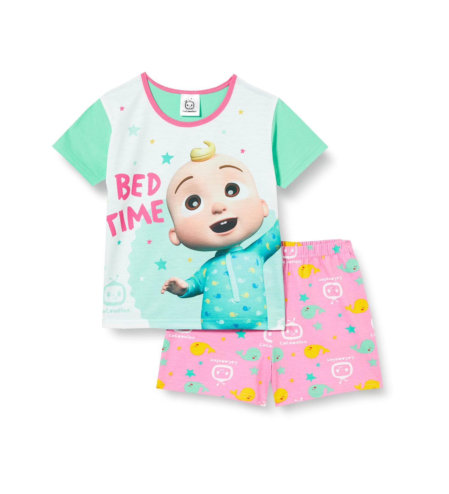 Cute CoComelon Baby Girls Short Pjs | Toddler Summer Pyjamas 6M-5Y | Pink 9-12 Months - Buy Online on GoSupps.com