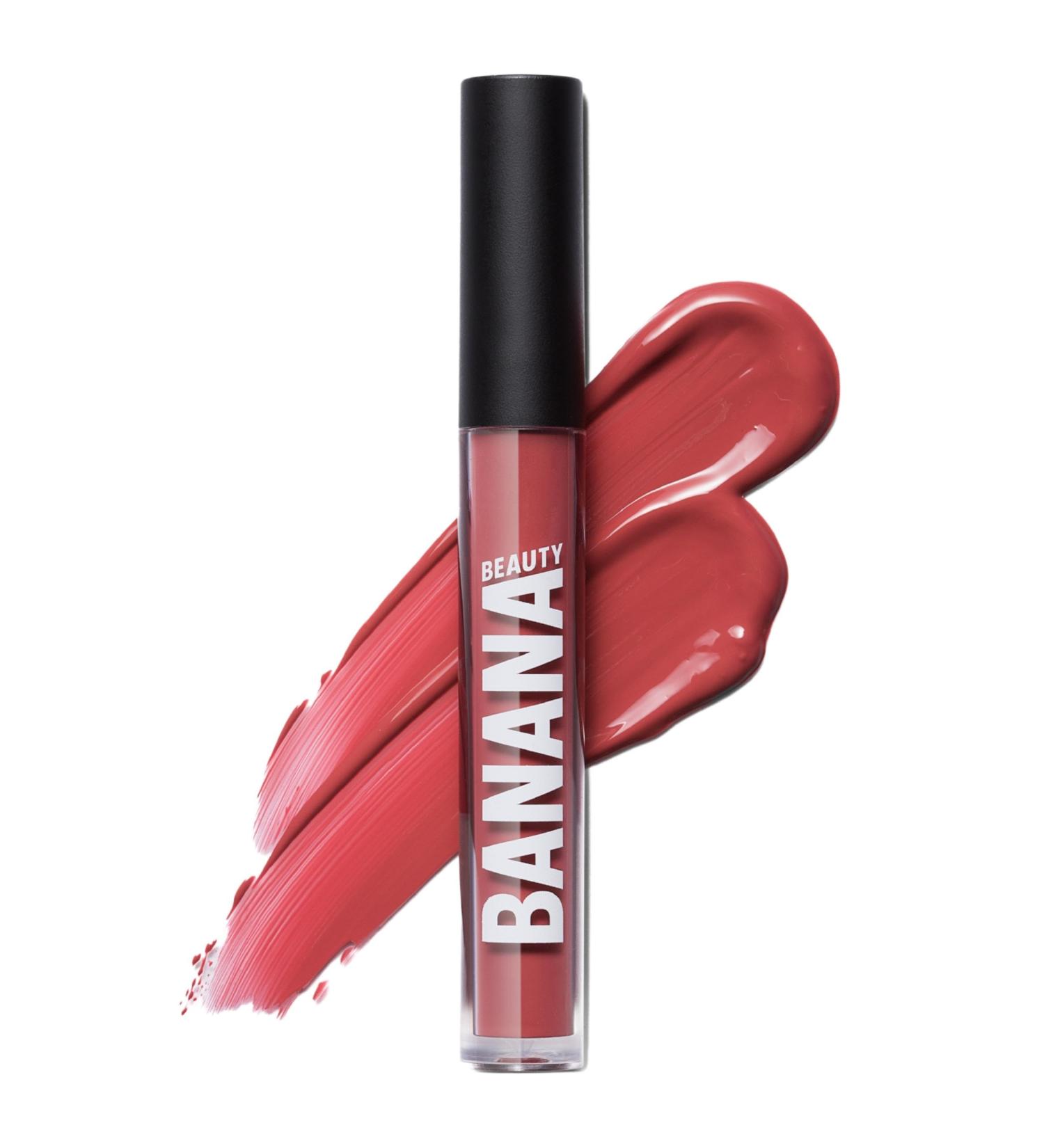  BANANA BEAUTY Banana Beauty Semi-Matte Liquid Lipstick with 10-Hour Wear (Heat Me! / Reddish Nude) - Matte lipstick for plump lips - Protection against dryness and intense volume - Buy Online on GoSupps.com
