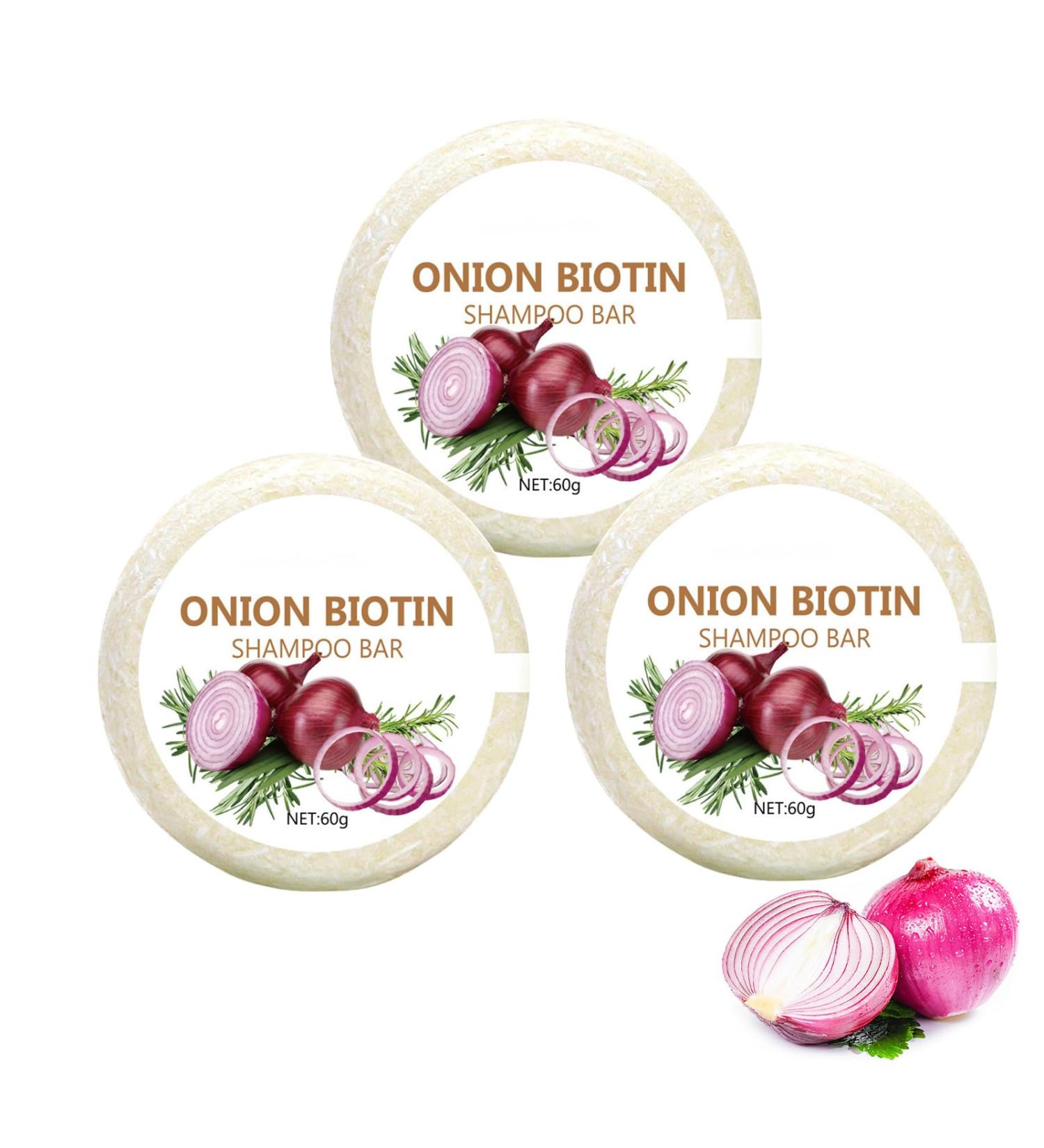  Generisch Onion Rosemary Shampoo with Onion and Biotin Deep Cleansing & Scalp Improvement Onion Rosemary Soap for Hair Growth 3 Pack - Buy Online on GoSupps.com
