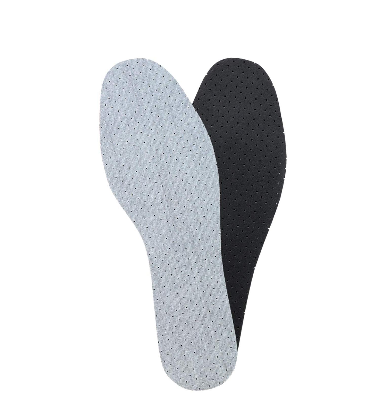 Kaps Anti-Odor Insoles with Charcoal - Size 44 EUR/US 11 Men | Odor-Eliminating Shoe Inserts - Buy Online on GoSupps.com