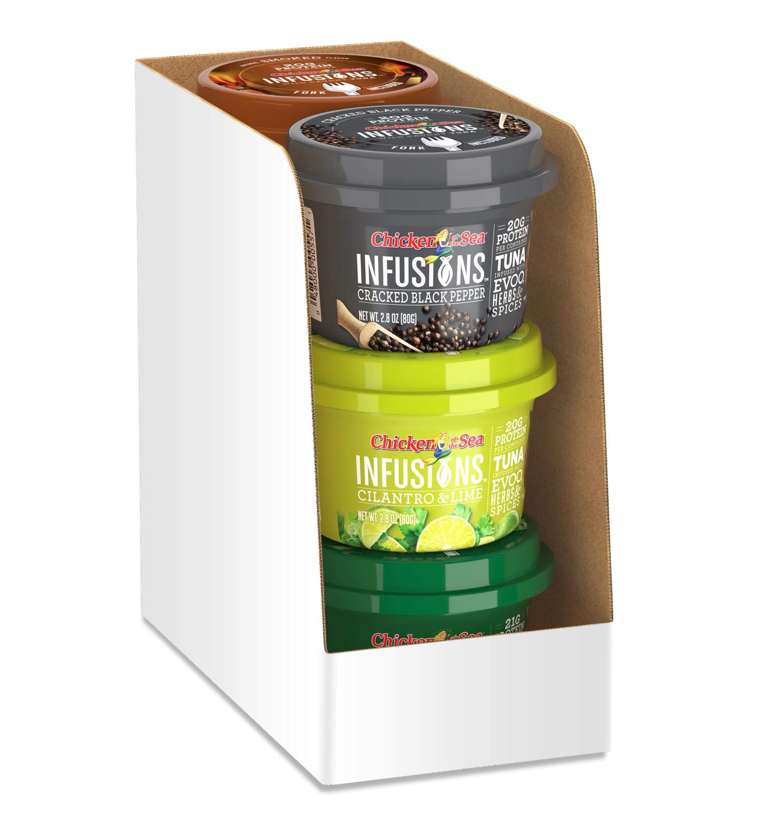 Chicken of the Sea Infusions Tuna Variety Pack 2.8 oz (Pack of 6) - Assorted Flavors - Buy Online on GoSupps.com