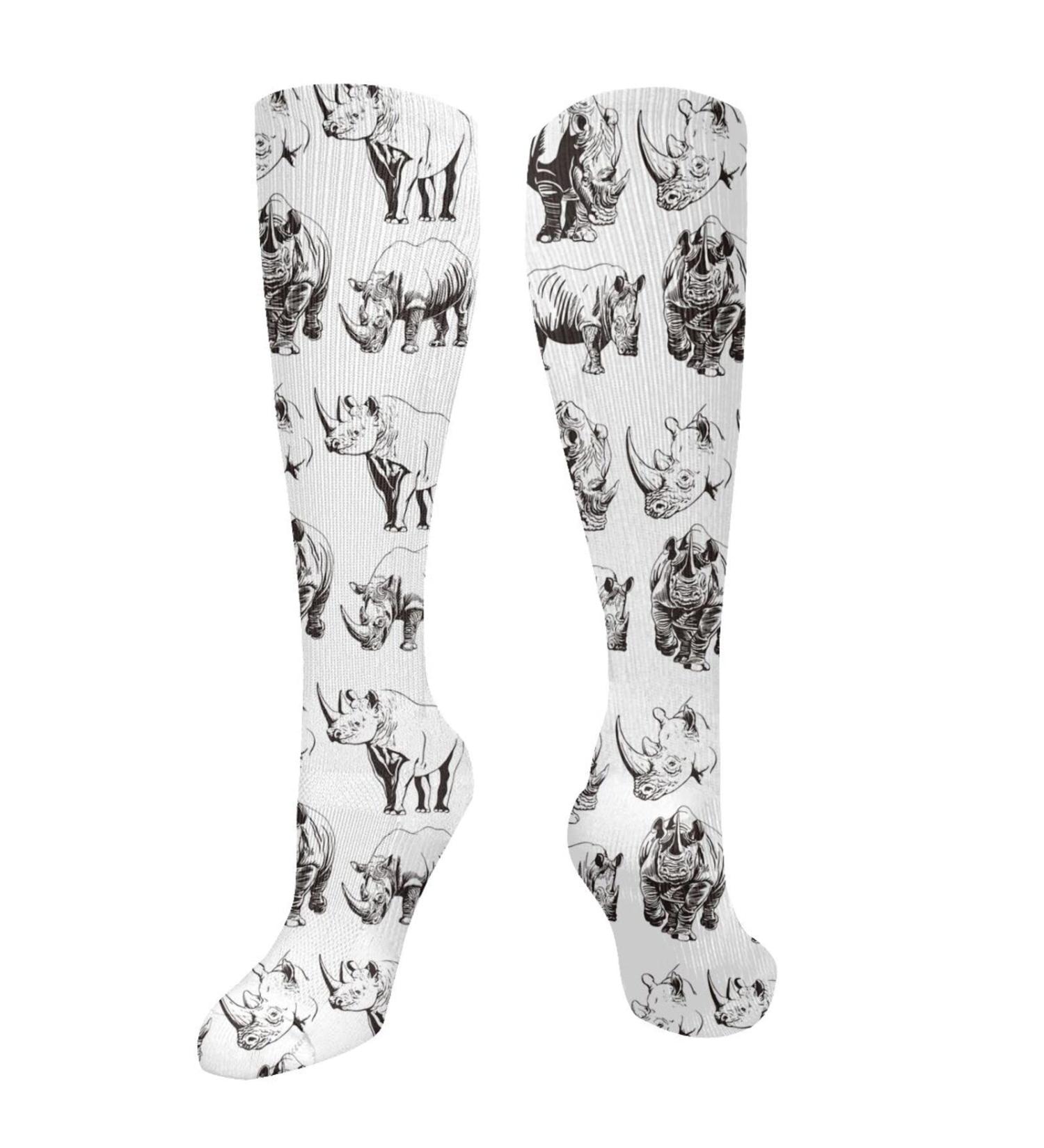 Rhino Compression Socks for Men & Women 15-20 mmHg Support for Athletic Running & Cycling | Boost Circulation - Buy Online on GoSupps.com