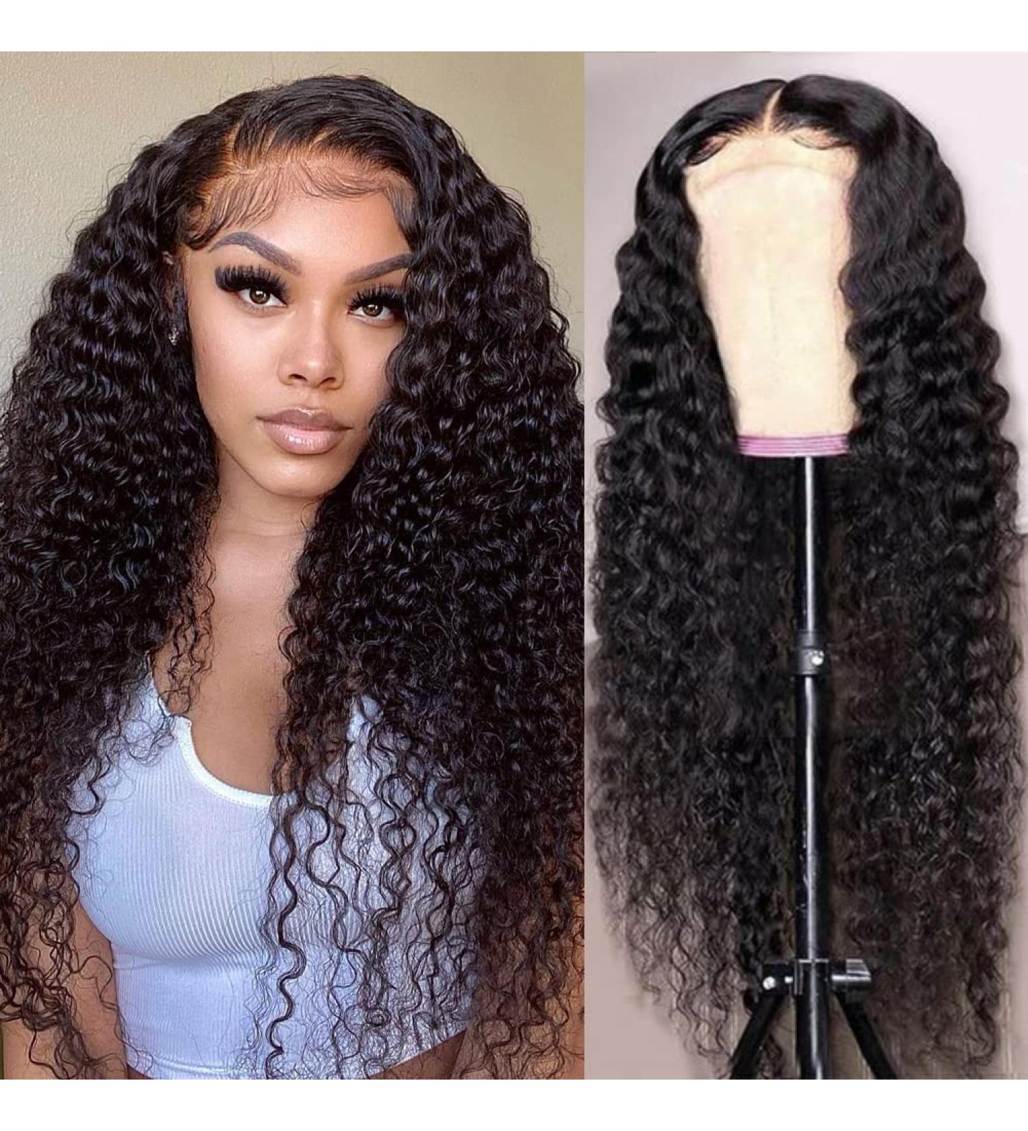 Lace front wig deep wave deals