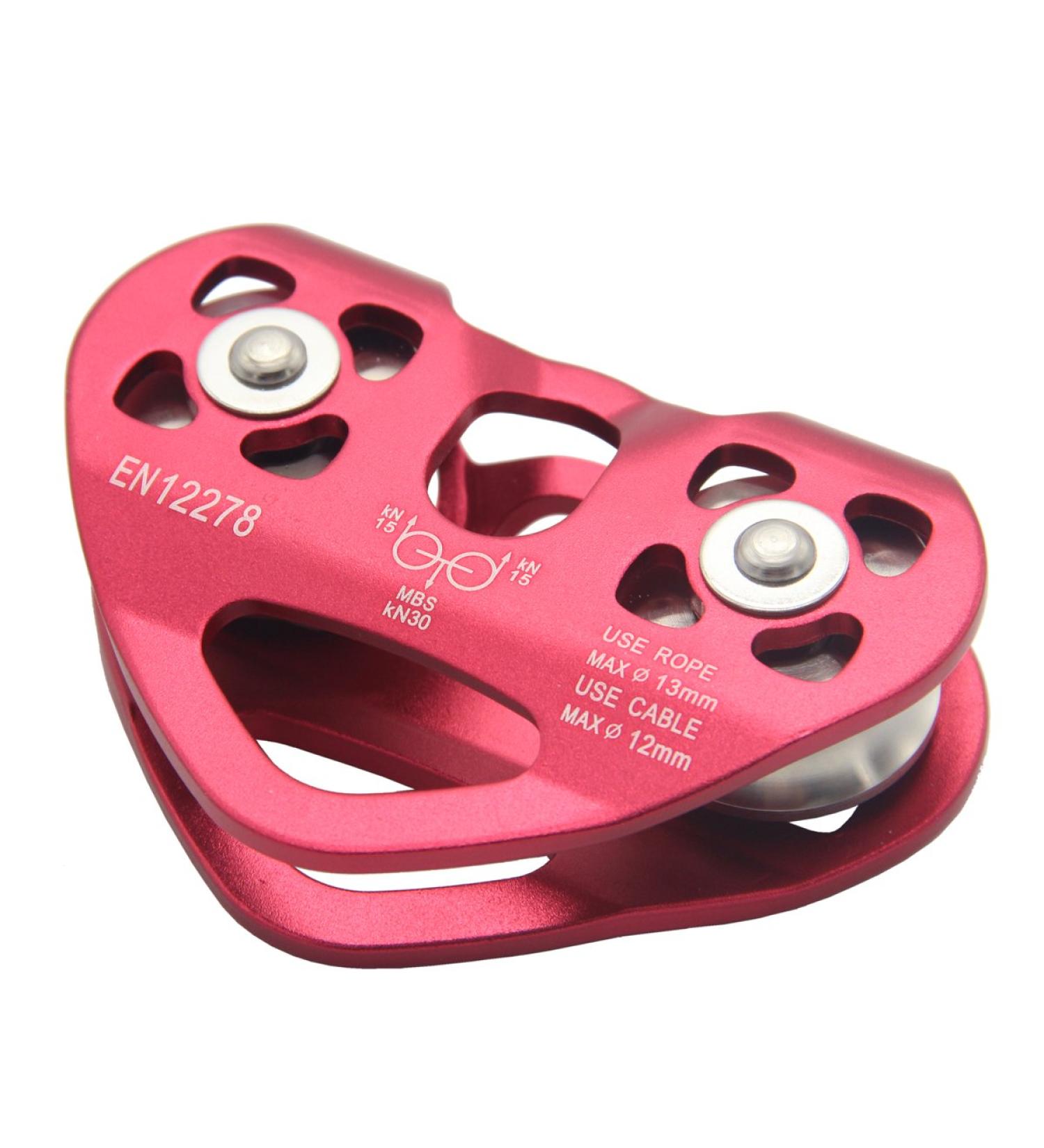 Latinaric Double Rope Pulley - Heart Shape Red Deflection Pulley for Cable Car & Via Ferrata | International Shipping - Buy Online on GoSupps.com