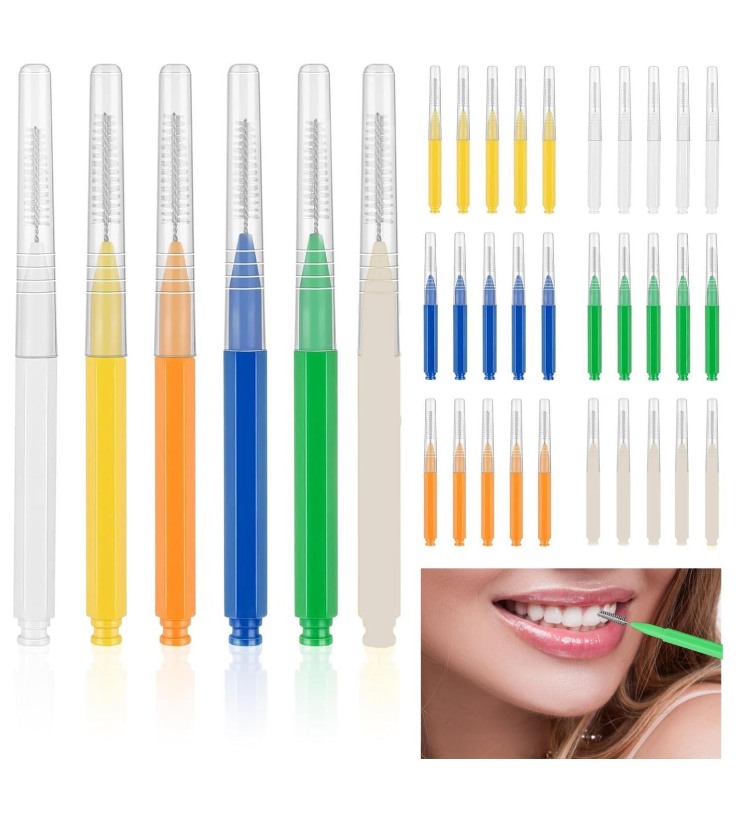 60 Interdental Brushes - Effective Tooth Gap Cleaners | Flavored Dental Brushes for Optimal Oral Hygiene - Buy Online on GoSupps.com