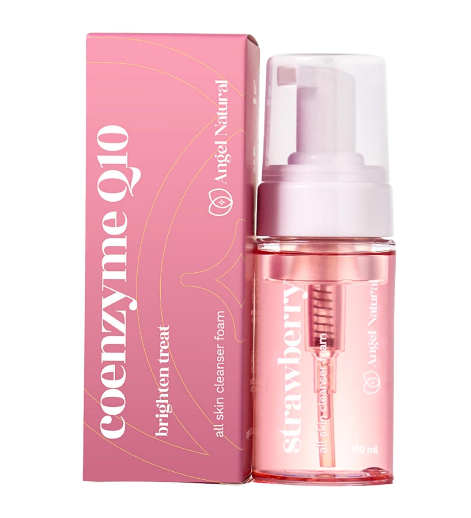 Angel Natural Facial Cleanser Foam - Sensitive Skin Deep Pore Cleansing Non-Drying Korean Skincare 100ml - Buy Online on GoSupps.com