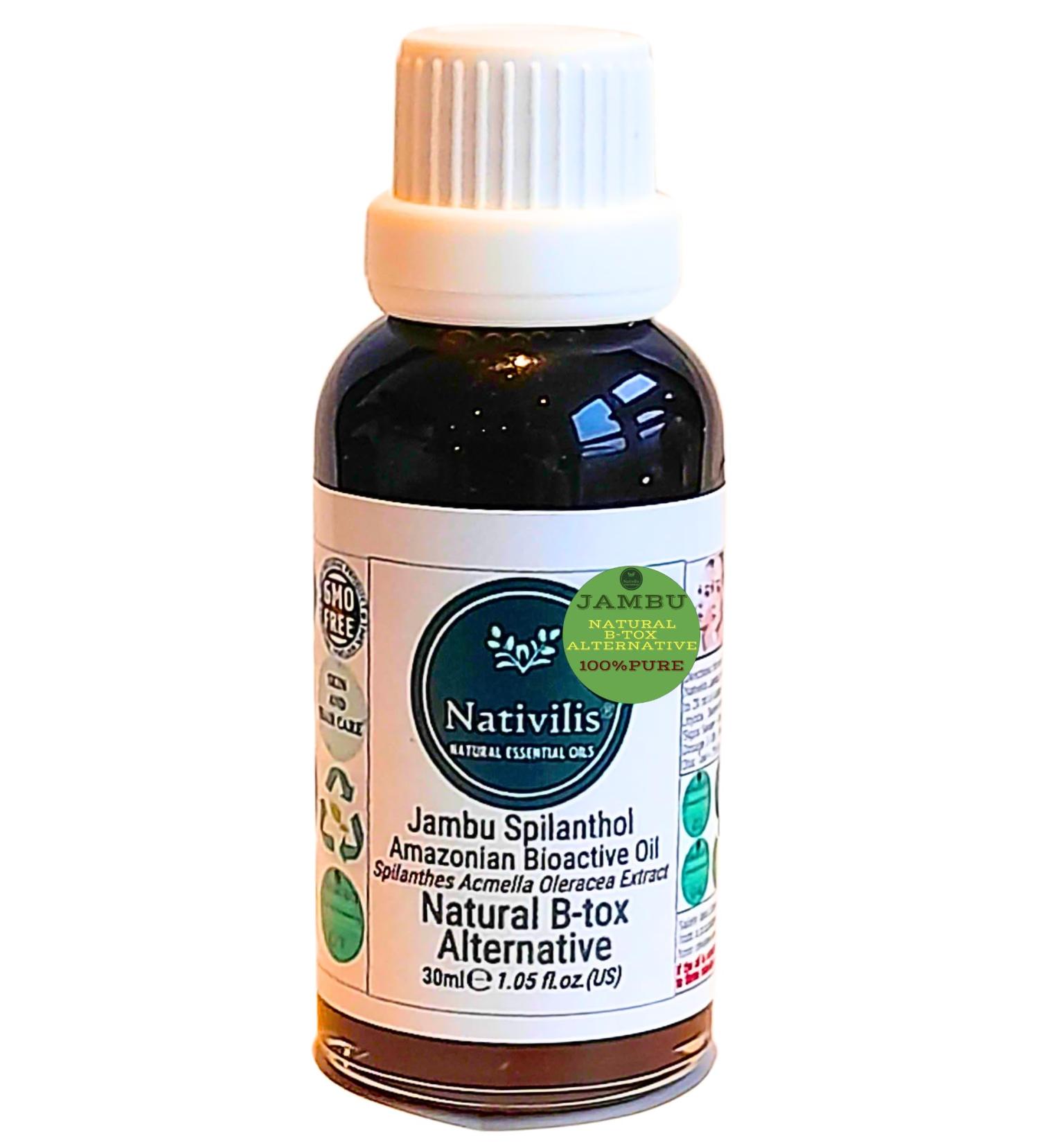 Nativilis Jambu Spilanthol Amazonian Bioactive Oil 1.05 fl oz Natural B-tox Alternative - Buy Online on GoSupps.com