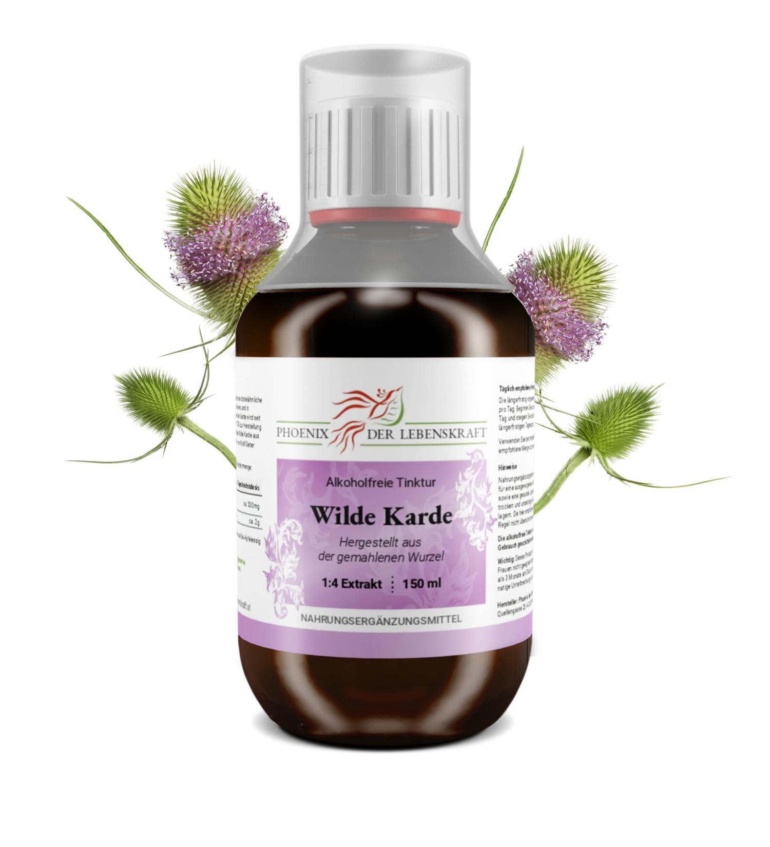 Wild Card Alcohol-Free Tincture 150ml - Premium Dipsacus Fullonum Extract Vegan Made in Austria - Buy Online on GoSupps.com