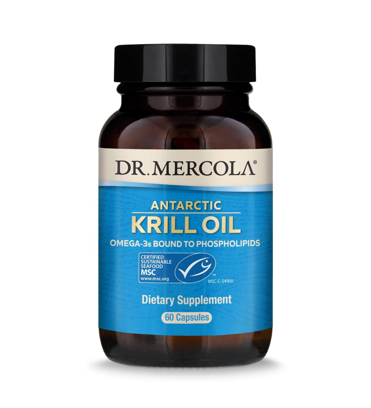 Dr. Mercola Antarctic Krill Oil 60 Capsules â€“ Ultra-Pure Omega-3 & Antioxidant Support - Buy Online on GoSupps.com