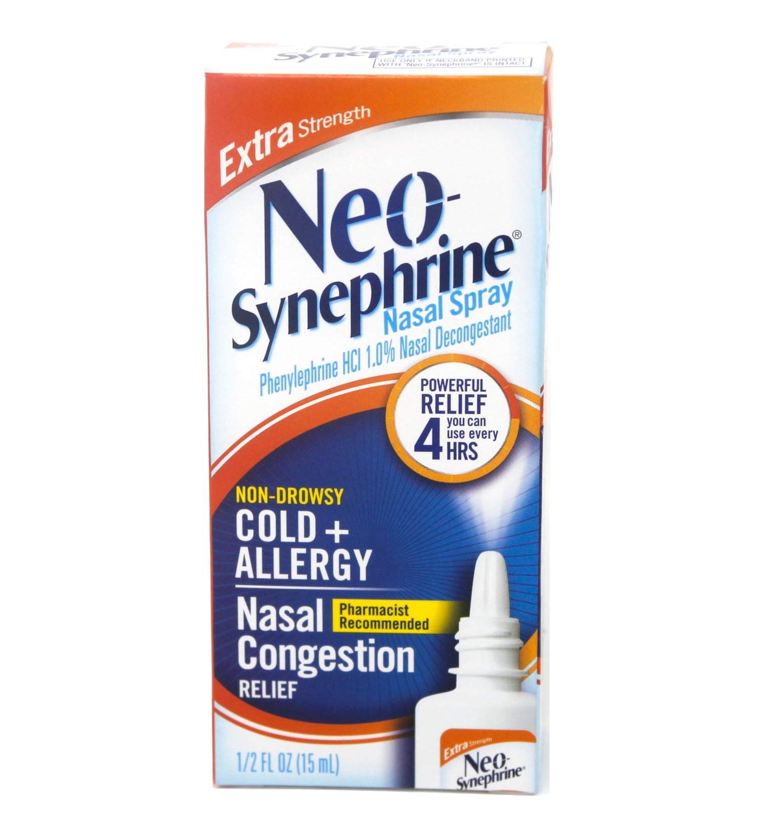 Bayer Neo-synephrine Nasal Spray Extra Strength 1% 15ml - Fast Relief for Nasal Congestion - Buy Online on GoSupps.com