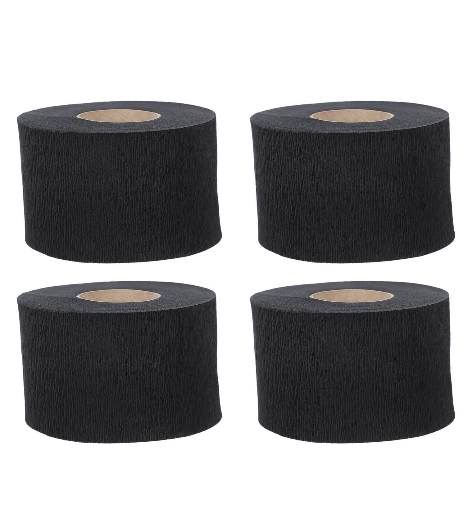 4 Rolls Haircut Neckband Neck Band for Salon Neck Strips for Hair Salon Black Neck Strips Disposable Stretchy Neck Strip Disposable Neck Strip Barber Adhesive Tape Paper Elasticity - Buy Online on GoSupps.com