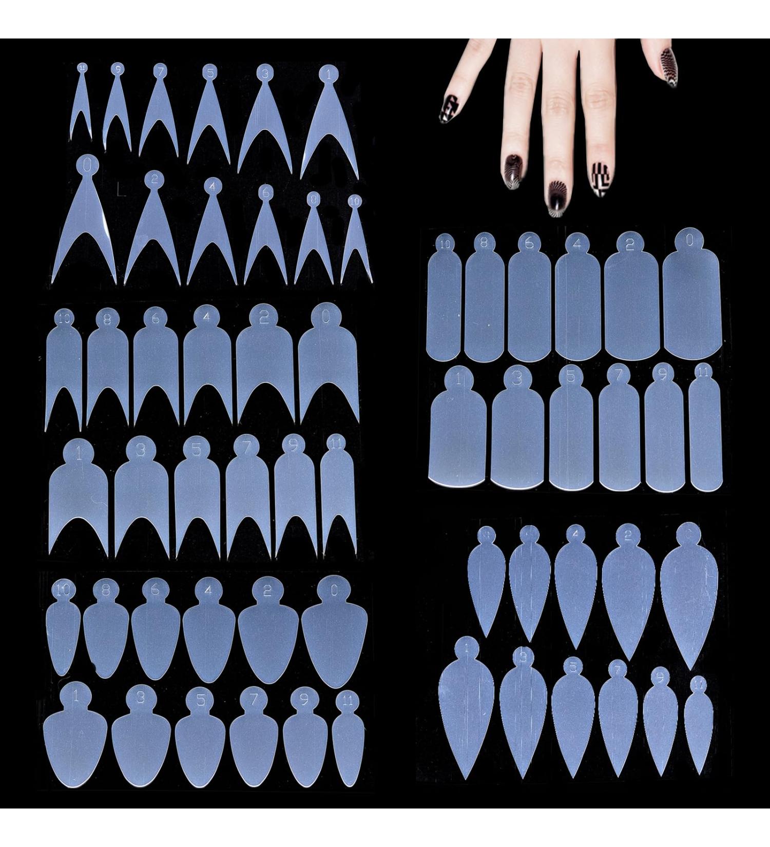 Niceneeded 60 Silicone Dual Nail Shape Stickers - Premium Nail Extension Gel Forms for Quick Dual Nail Structure - Buy Online on GoSupps.com
