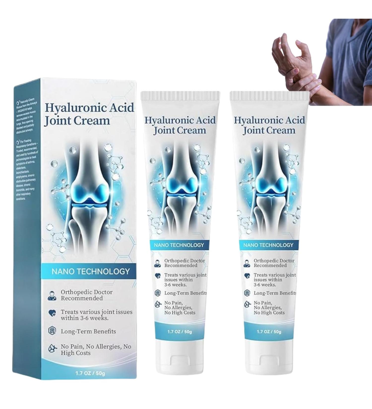 ArthroHeal Hyaluronic Acid Joint Repair Cream Advanced Joint and Bone Care Cream Hyaluronic Acid Joint and Bone Cream Joint Cream - Buy Online on GoSupps.com