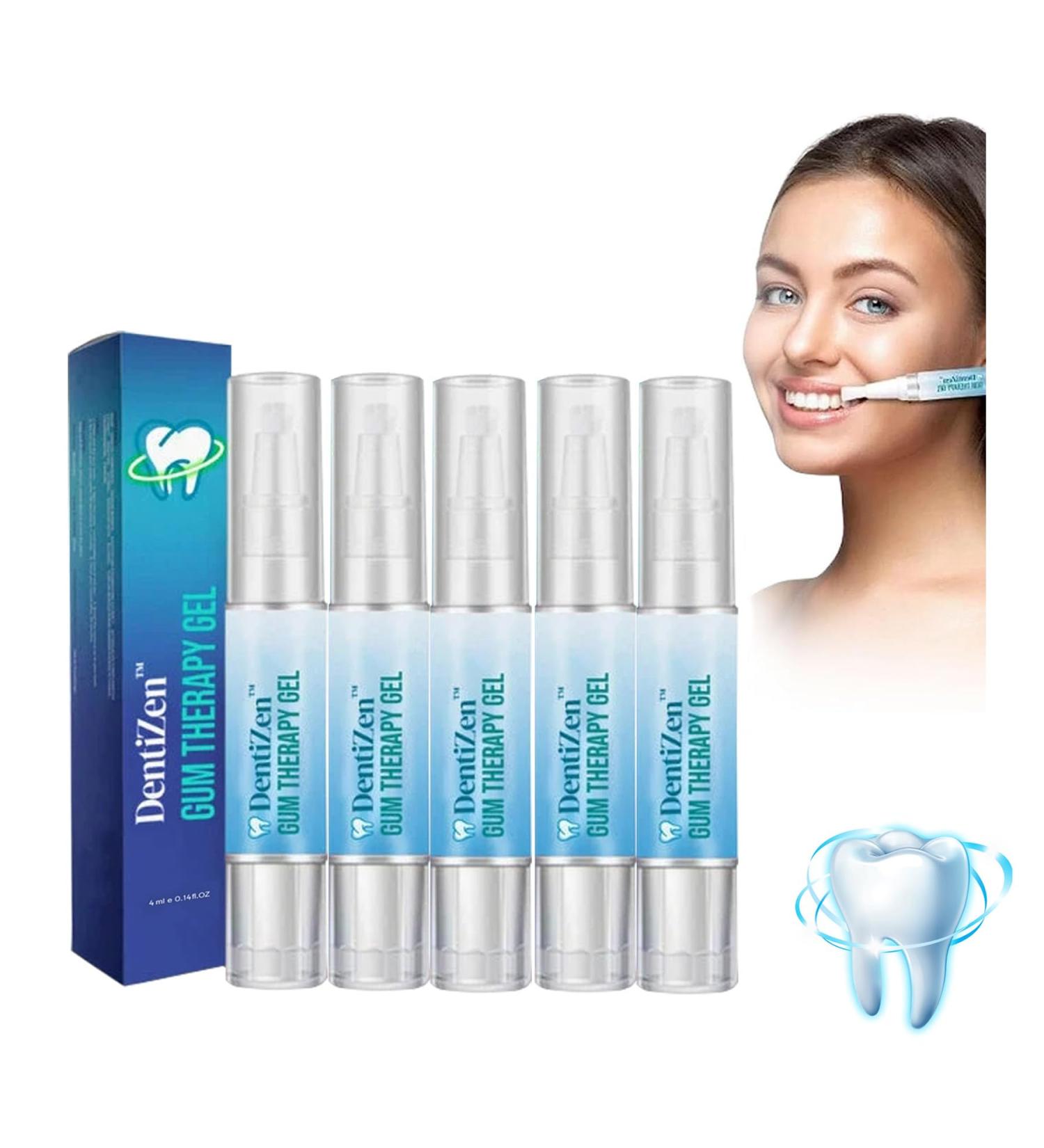 Dentiz Gums Therapy Gel & Tooth Whitening Set - Sensitive Teeth Stain Remover (5PC) | Effective Dental Care Solutions - Buy Online on GoSupps.com