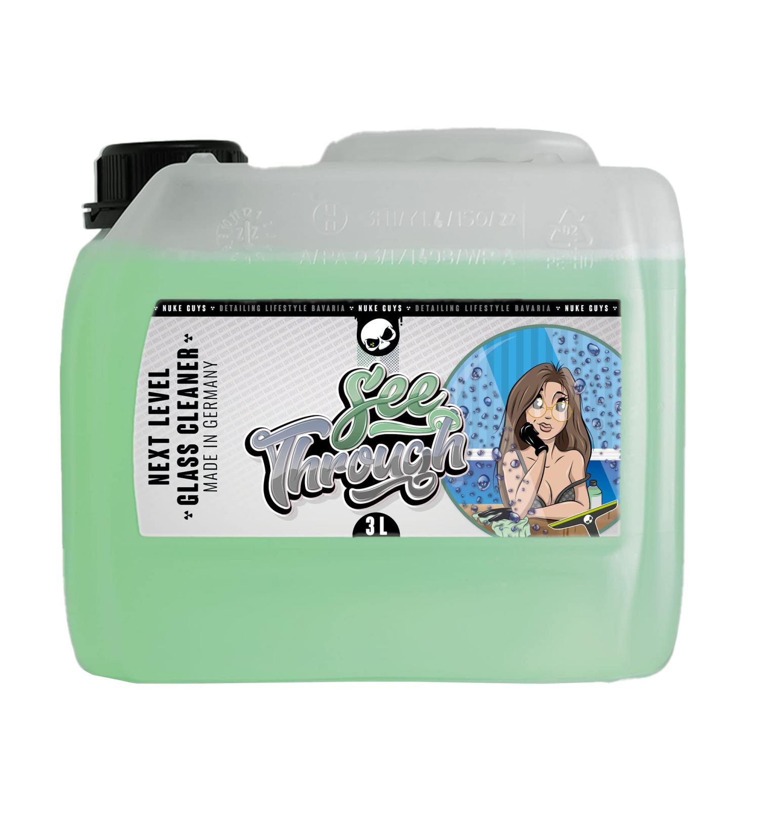 Nuke Guys Lake Through - Auto glass cleaner - 3 liter canister - cleans windows and slices reliably and stripless - glass cleaner for inside and outside 3 l (1 Pack)