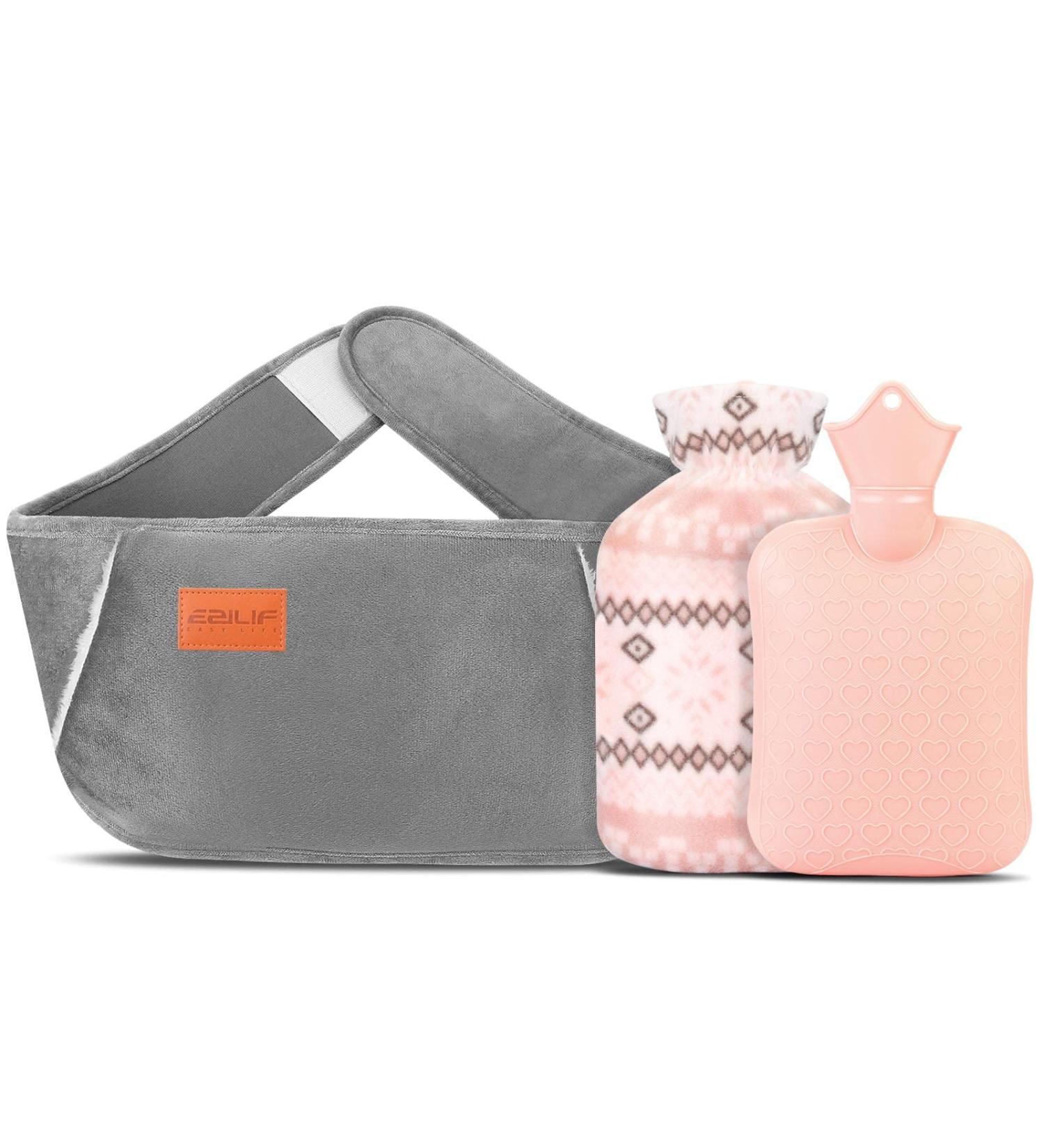 Ezilif 3-in-1 Hot Water Bottle Belt | Pain Relief & Comfort for Adults & Children - Grey - Buy Online on GoSupps.com