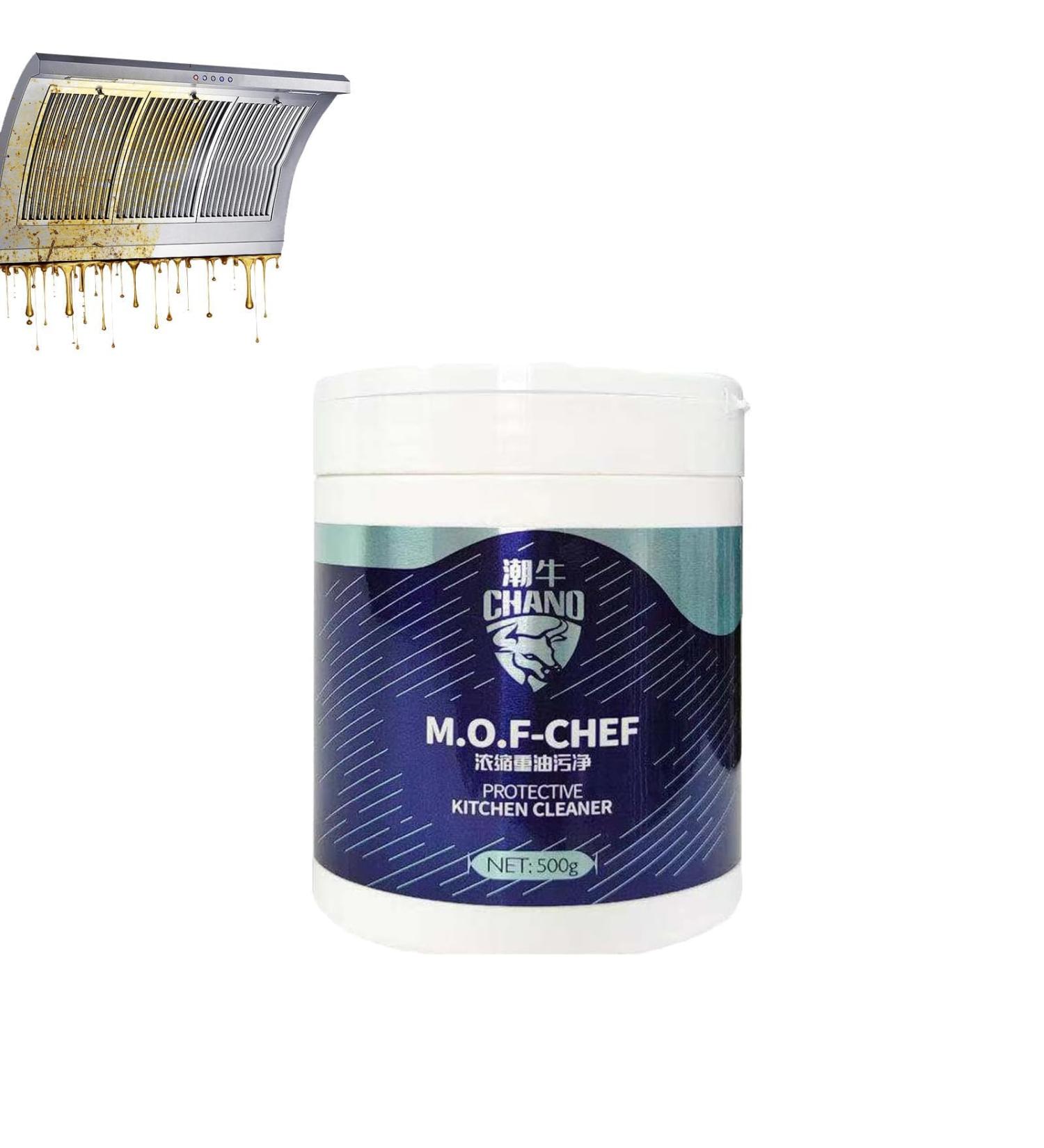 M.O.F-CHEF Protective Kitchen Cleaner | Heavy Duty Degreaser & Oil Stain Remover | Efficient Kitchen Cleaning Powder for International Shipping - Buy Online on GoSupps.com