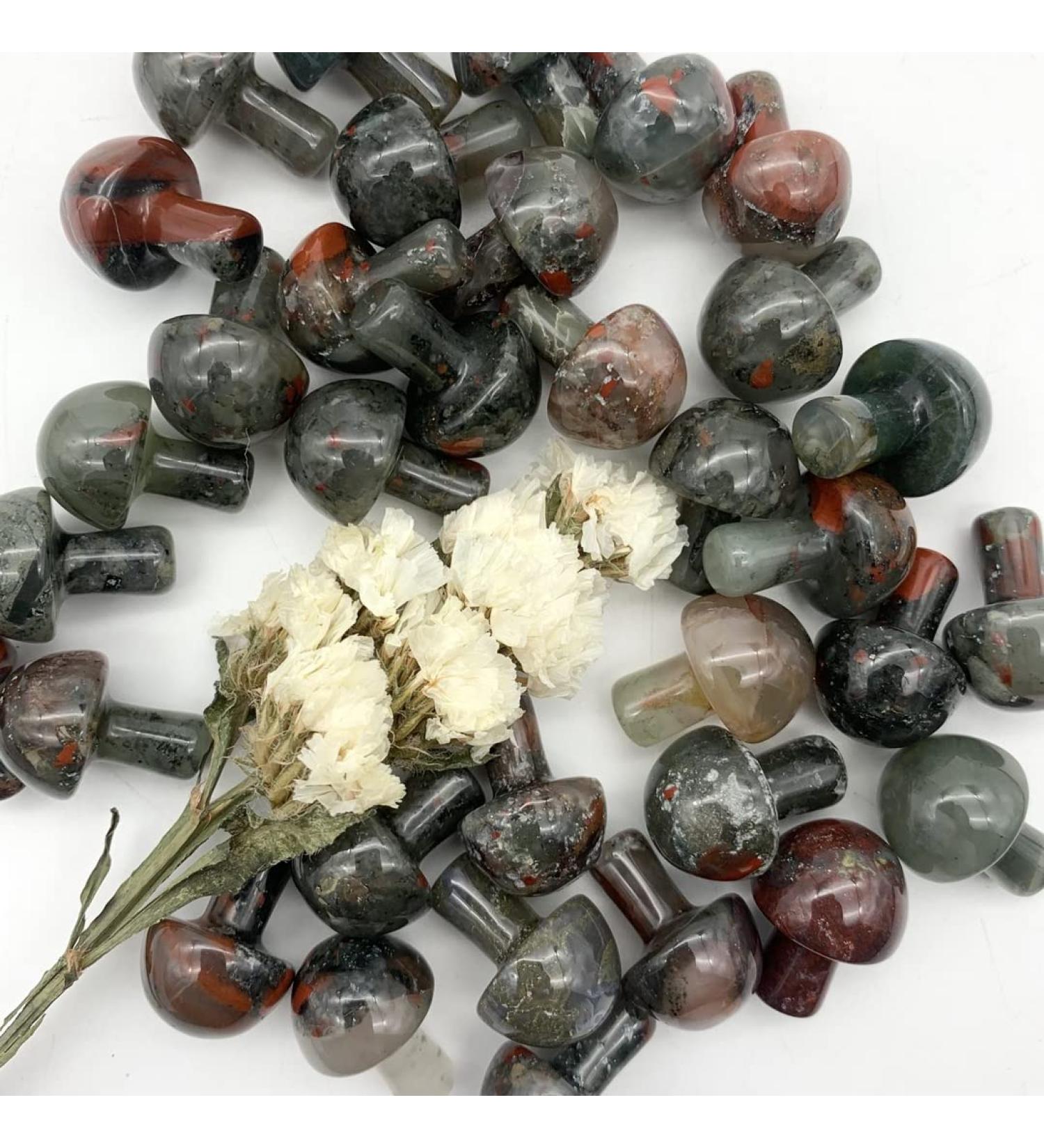 Natural Dragon Blood s Mini Mushroom Shaped Polished QuartzStones Specimen Home Decoration s Can be Used for (Size : 2pcs) ningxiao (Size : 1pc) - Buy Online on GoSupps.com